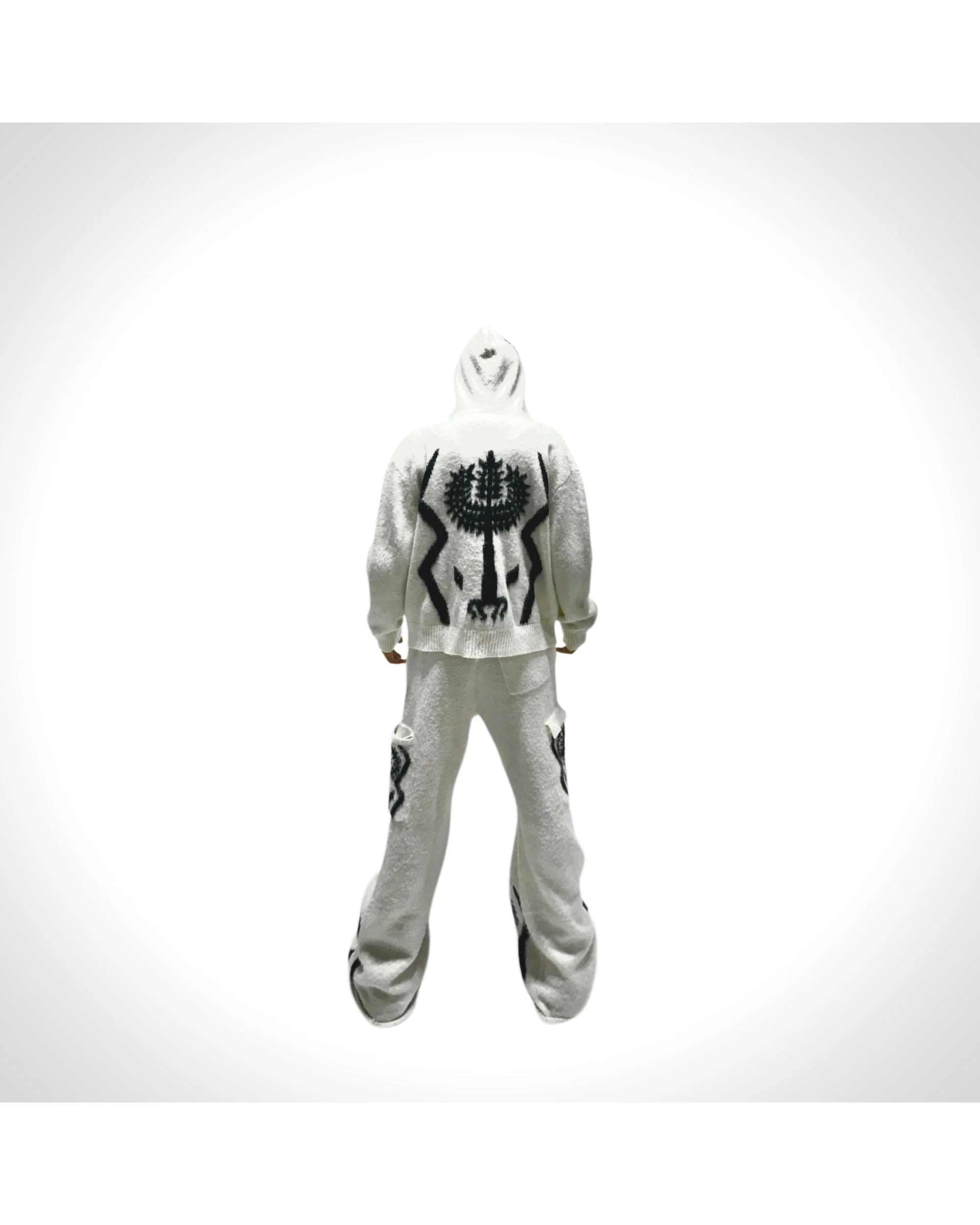 The Sacred Tree Mohair Flared Cargos (WHT) - Image 3