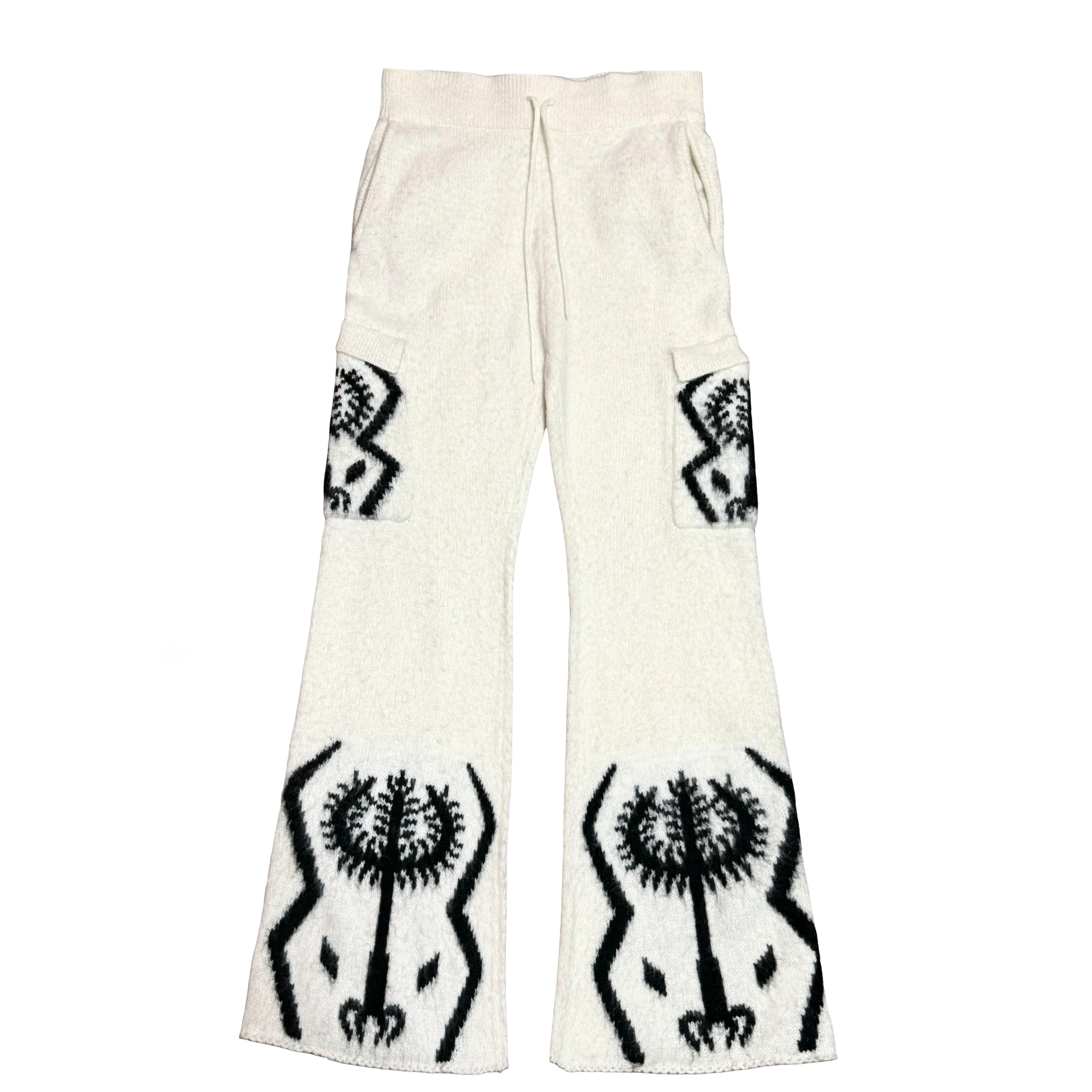 The Sacred Tree Mohair Flared Cargos (WHT) - Image 4