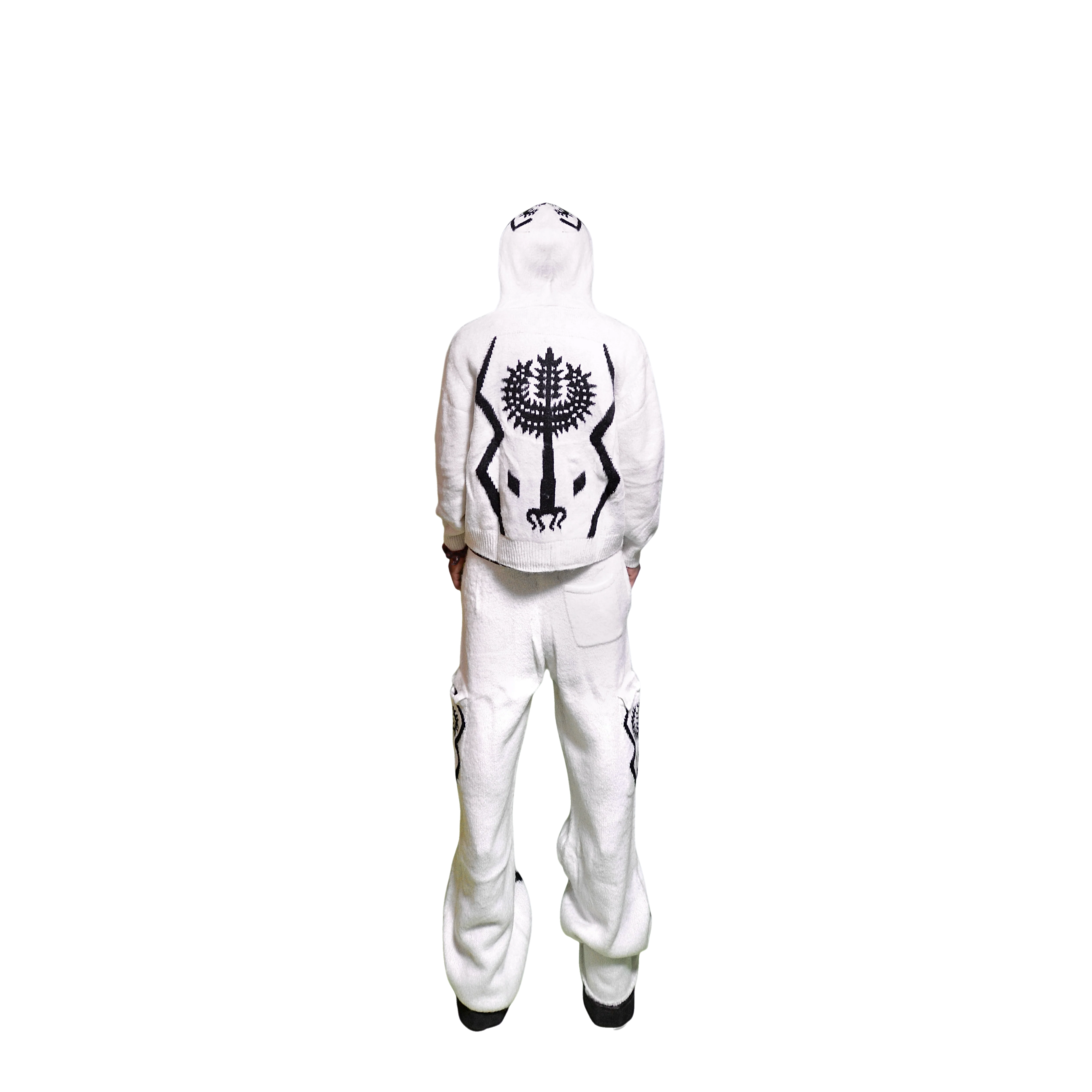 The Sacred Tree Mohair Flared Cargos (WHT) - Image 8