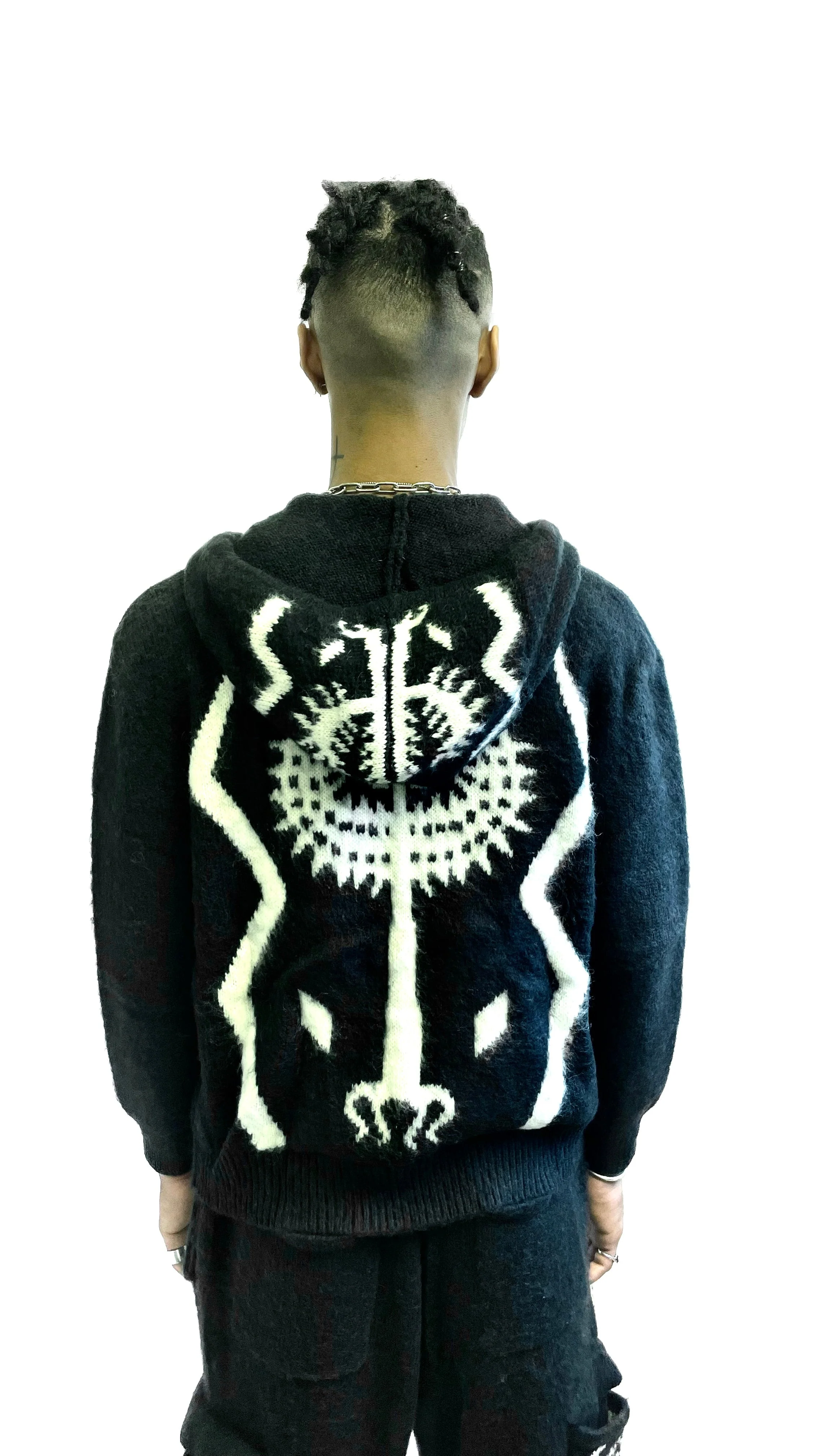The Sacred Tree Mohair Zip Hoodie (BLK) - Image 10