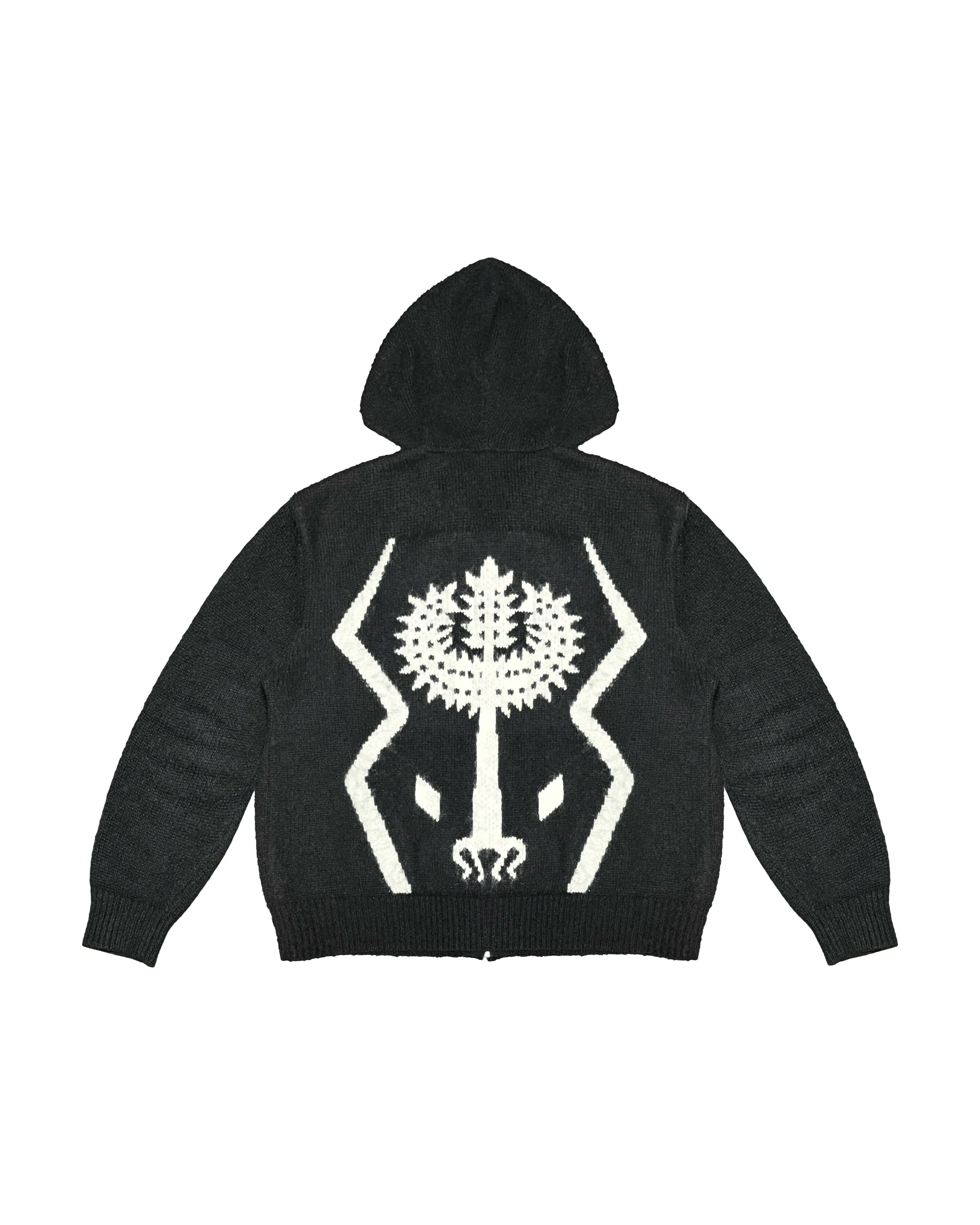 The Sacred Tree Mohair Zip Hoodie (BLK) - Image 2
