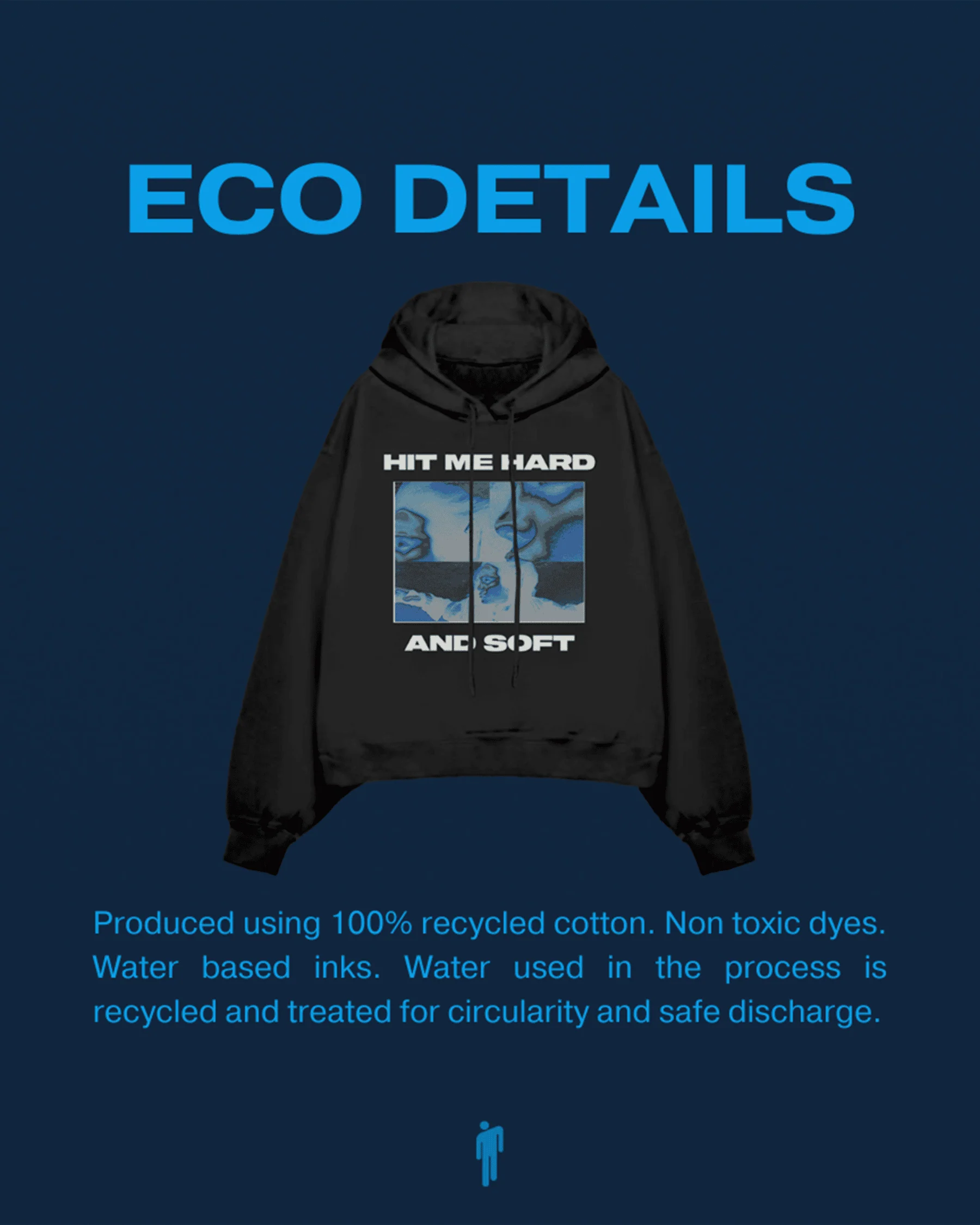 Thermal Photo Title Pullover Black Hoodie - Image 2