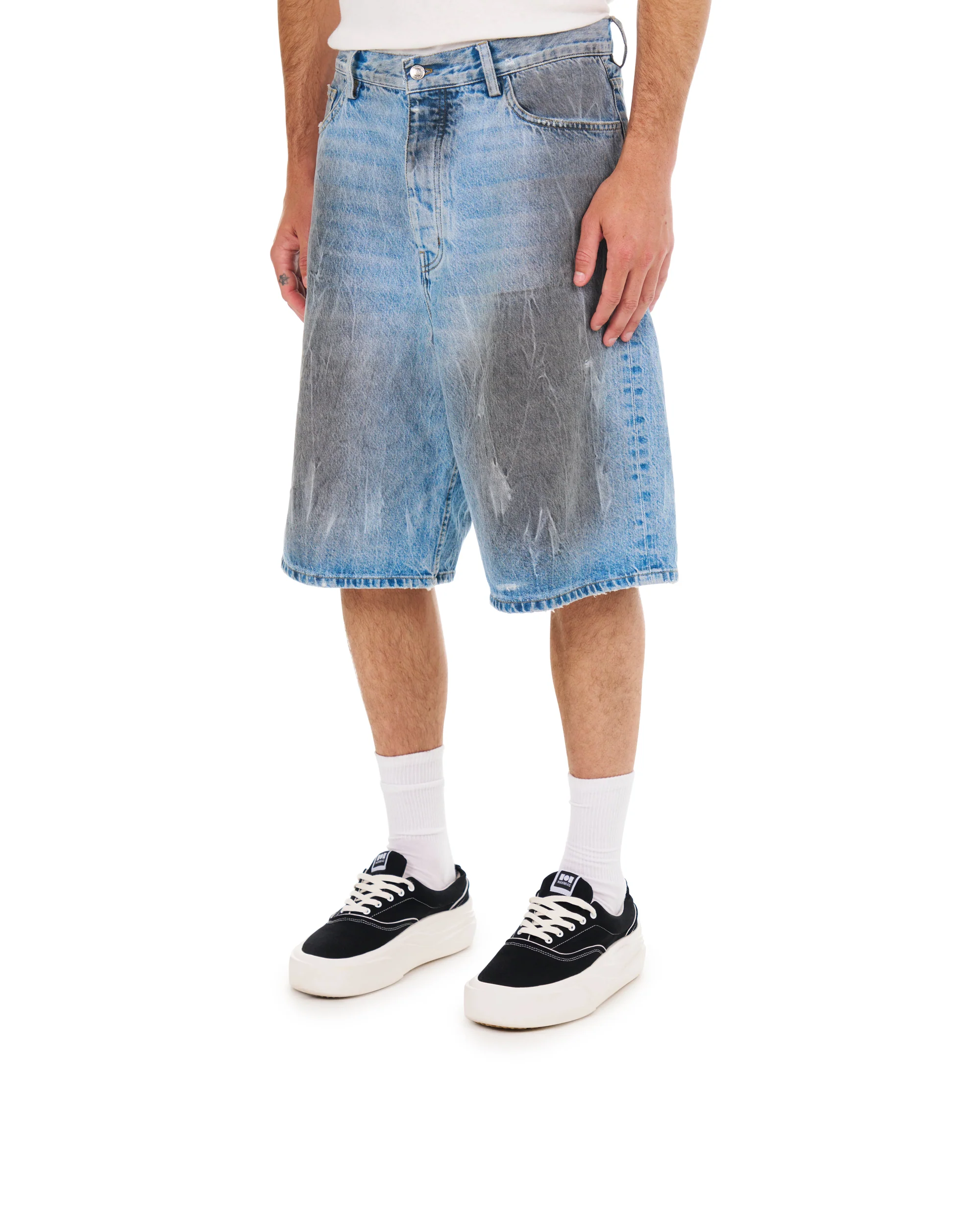 Thrashed Baggy 5 Pocket Shorts - Image 2