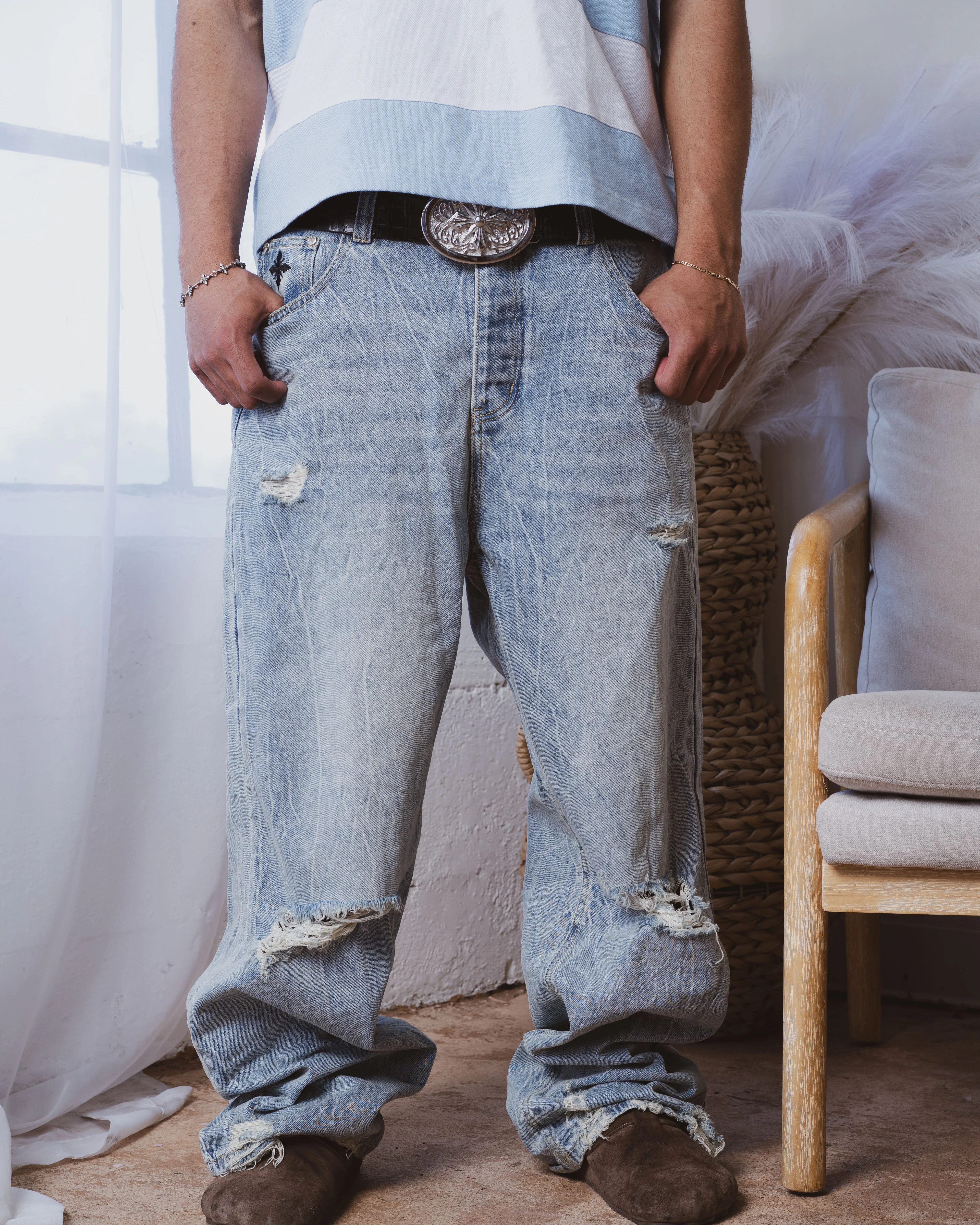 Thrashed Baggy Denim - Image 2