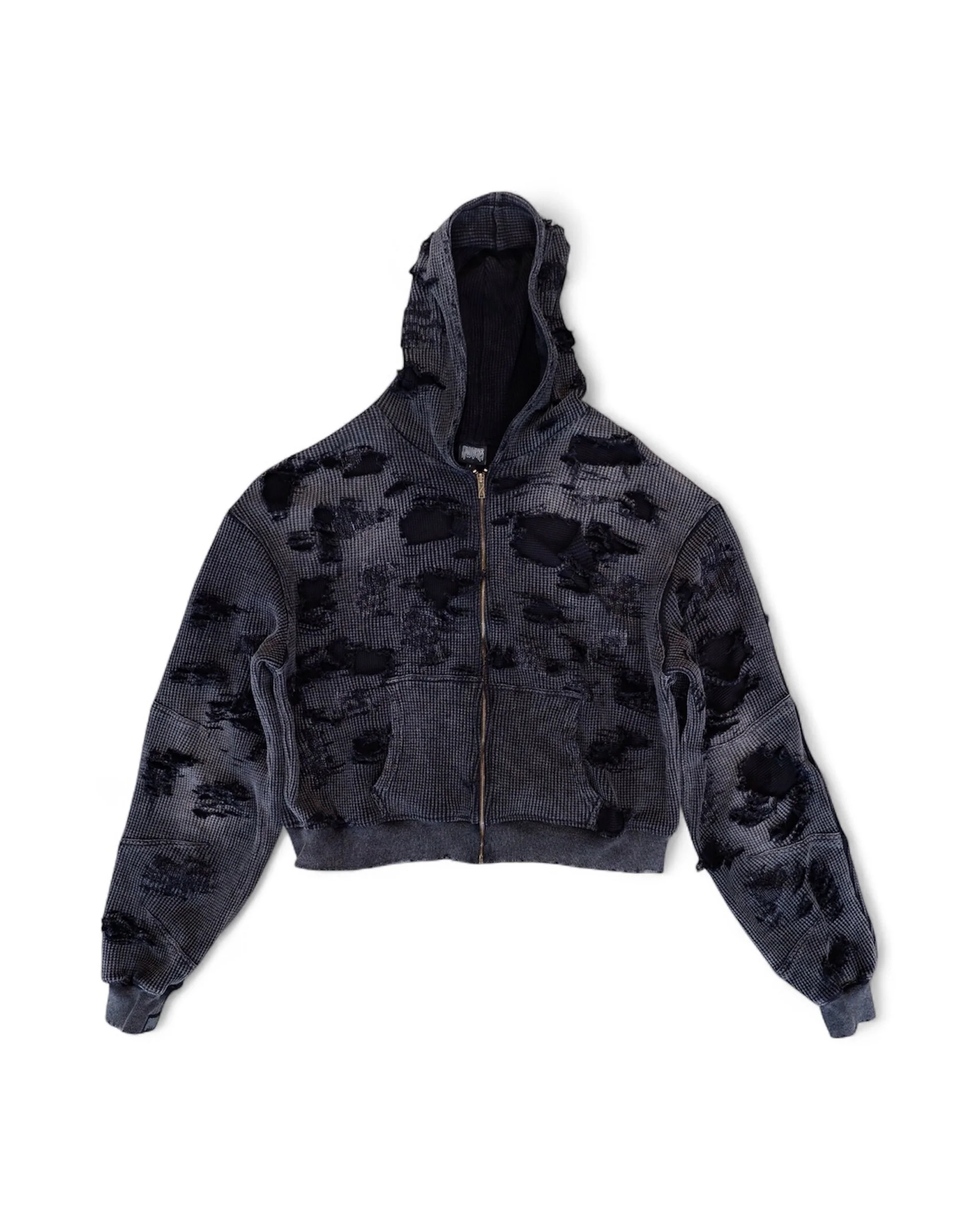 Thrashed Darted Zip-up
