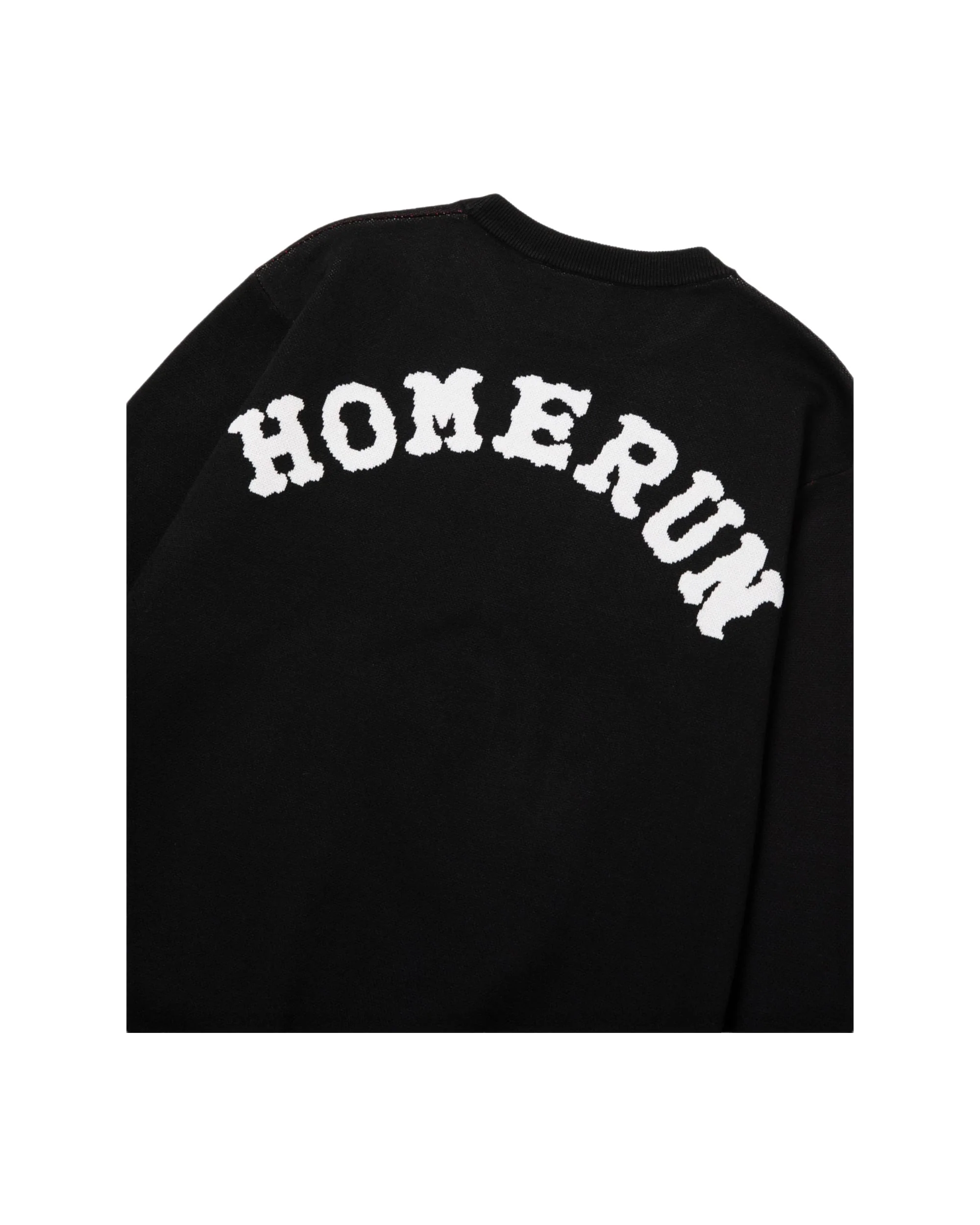 THROW UP MAN FRAME KNIT SWEATER BLACK - Image 7
