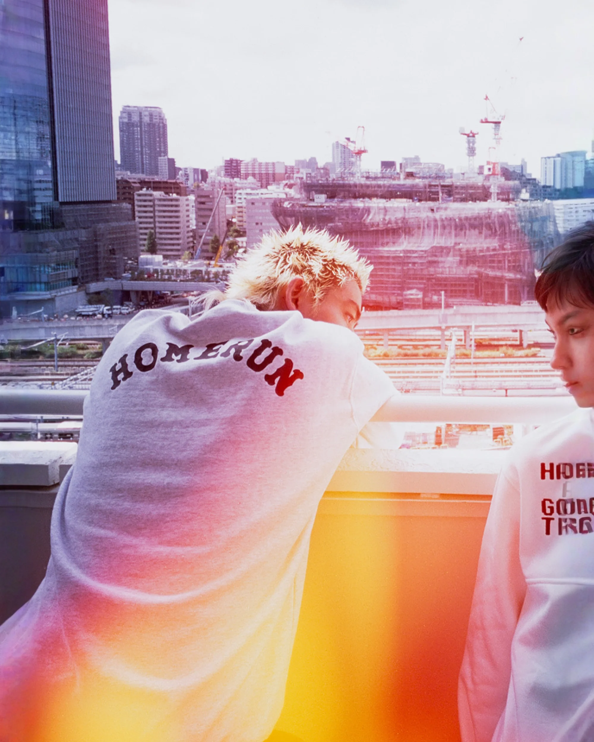 THROW UP MAN FRAME KNIT SWEATER OFF WHITE - Image 3