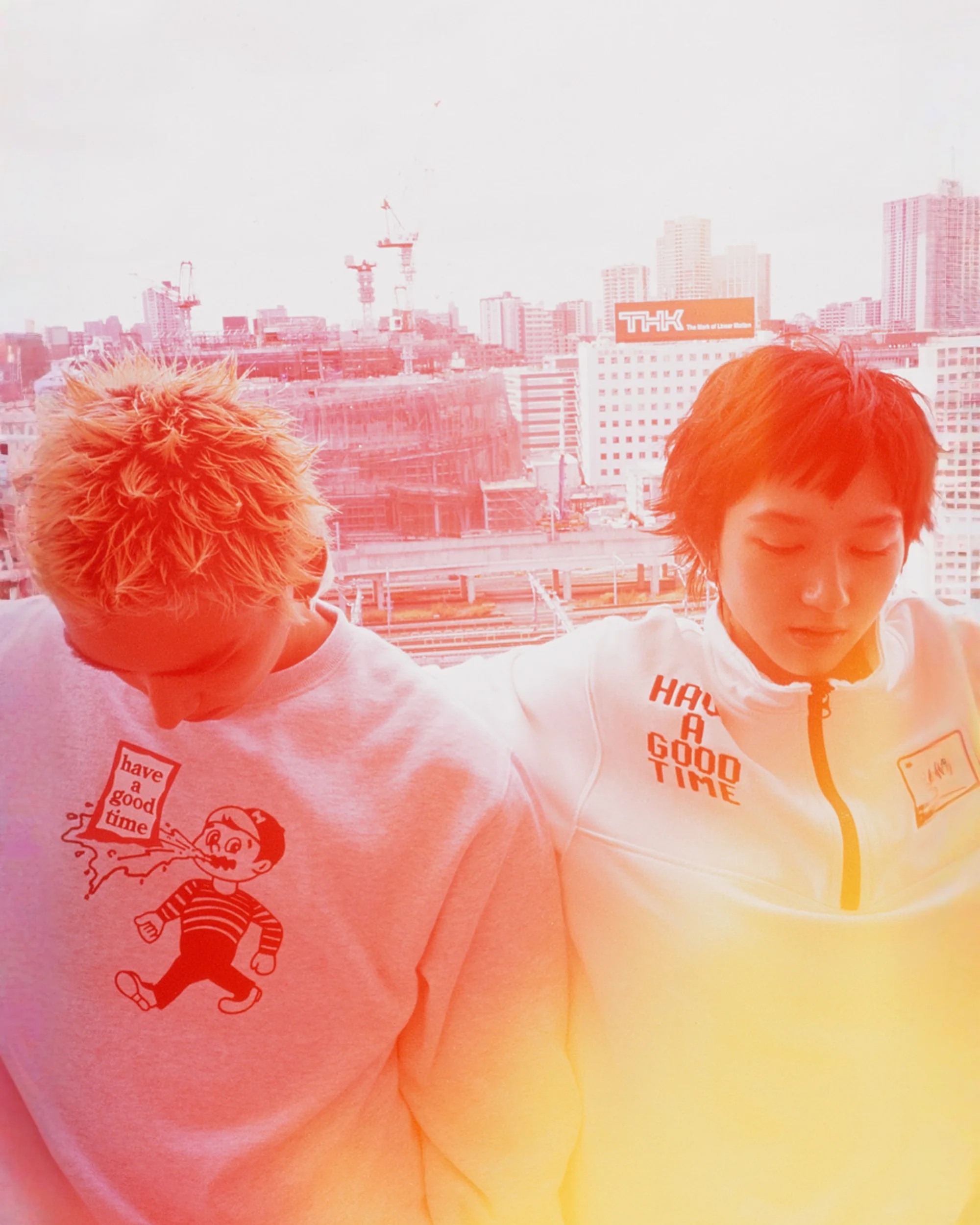 THROW UP MAN FRAME KNIT SWEATER OFF WHITE - Image 8