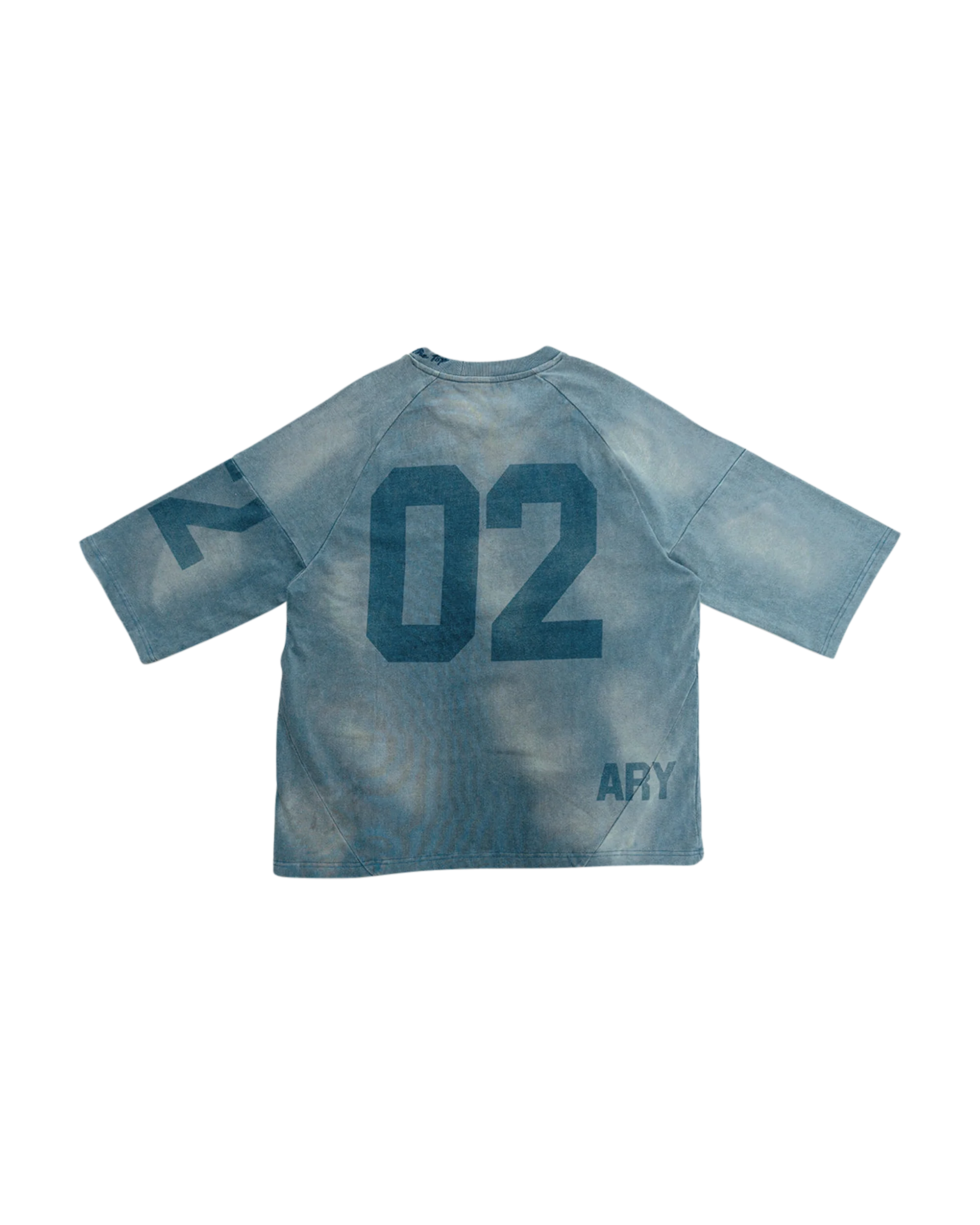 "TIDAL BLUE" PANELED OVERSIZED JERSEY - Image 3