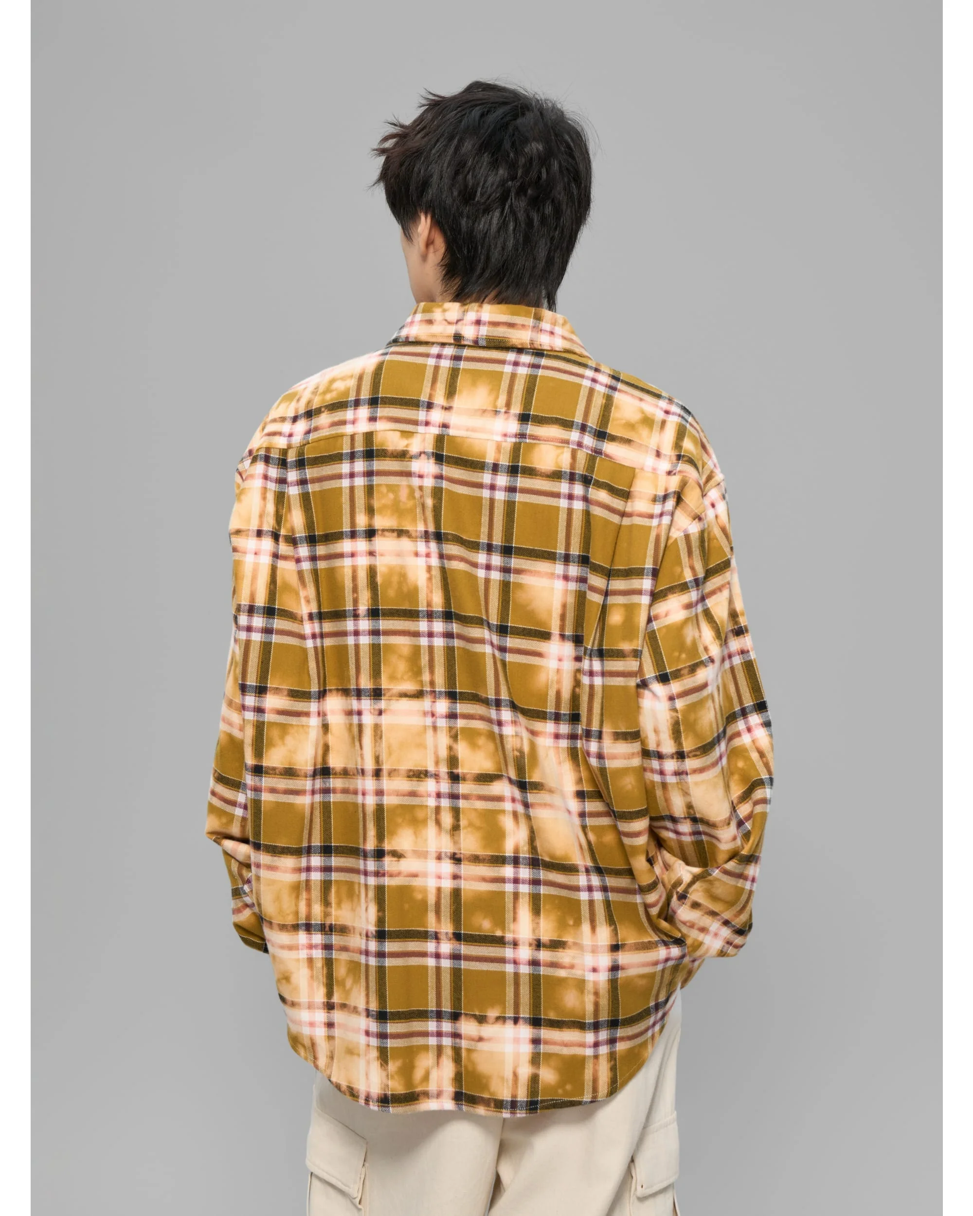 Tie-dye check shirt - Image 8