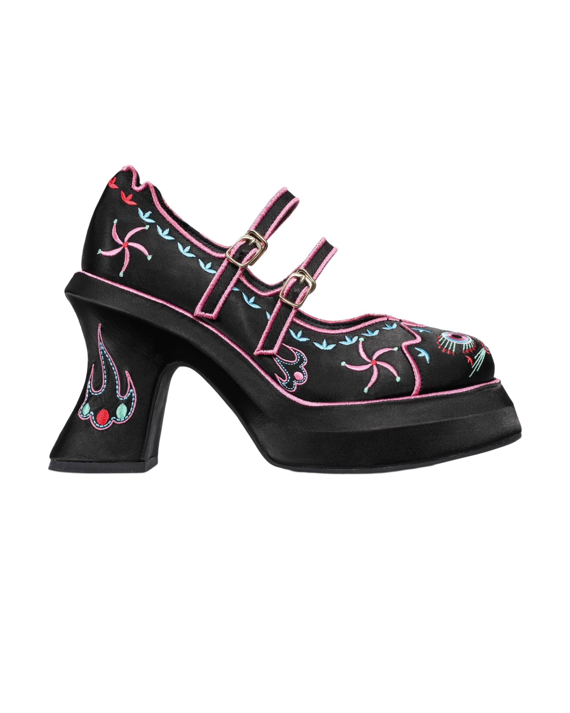 Tiger Head Platform Heels