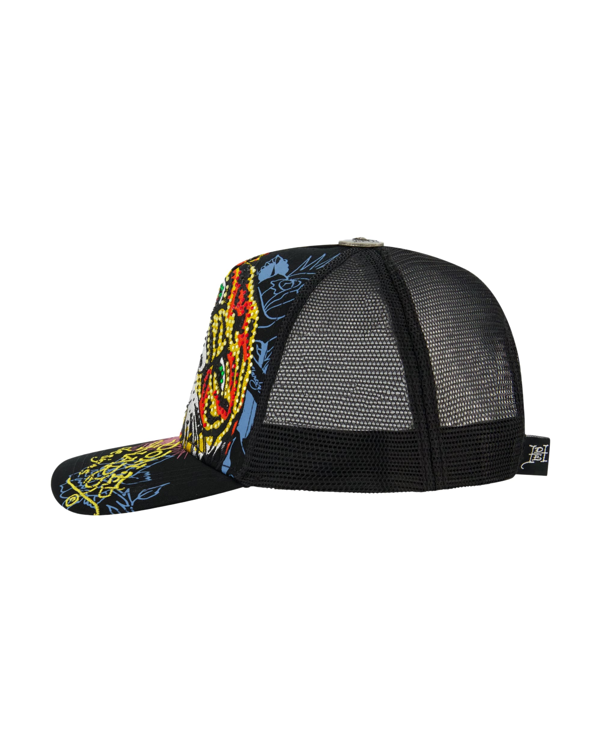 Tiger Head Rhinestone Trucker Hat - Image 2
