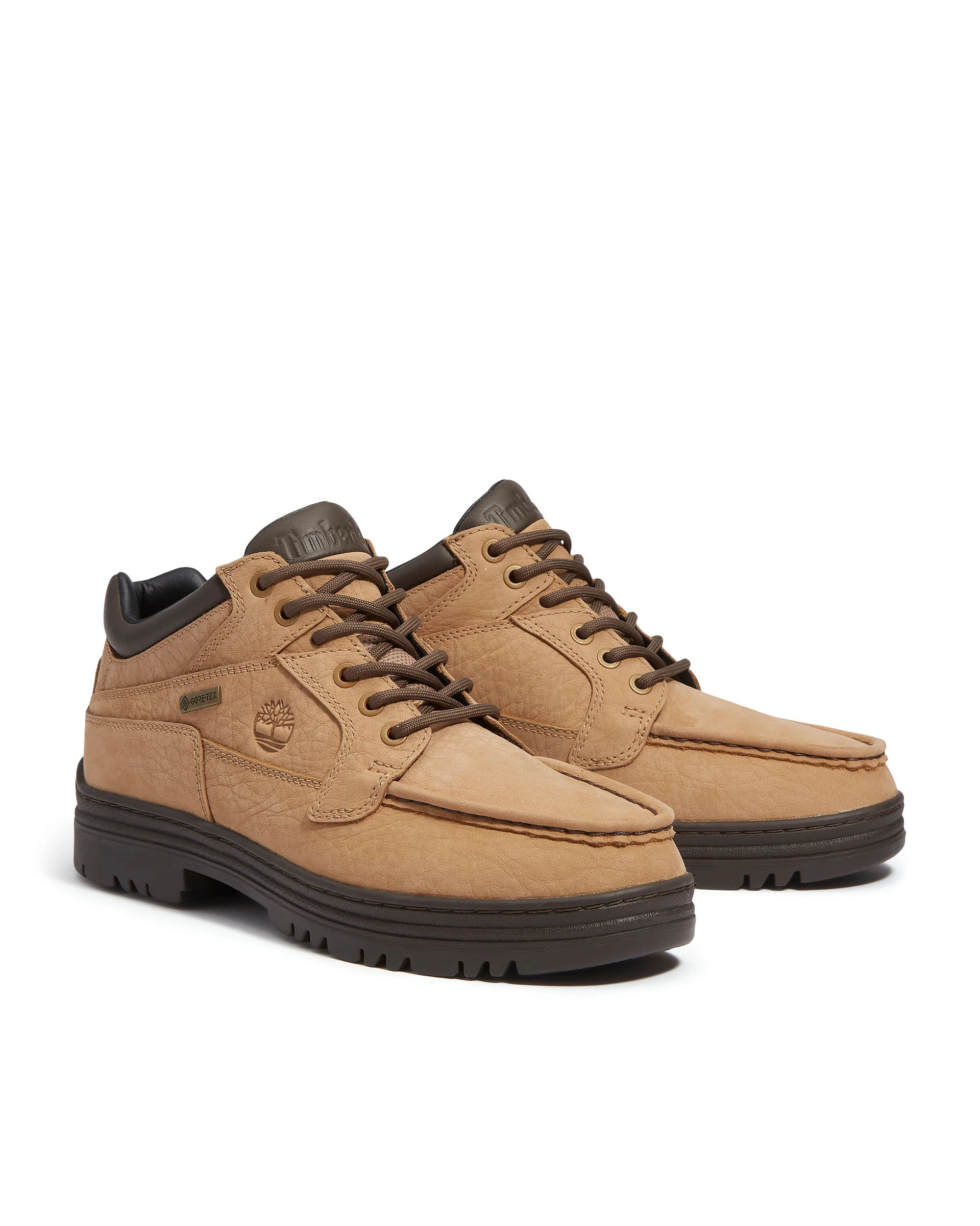 TIMBERLAND HERITAGE MD BEIGE NUBUCK W DK BRN - Image 4