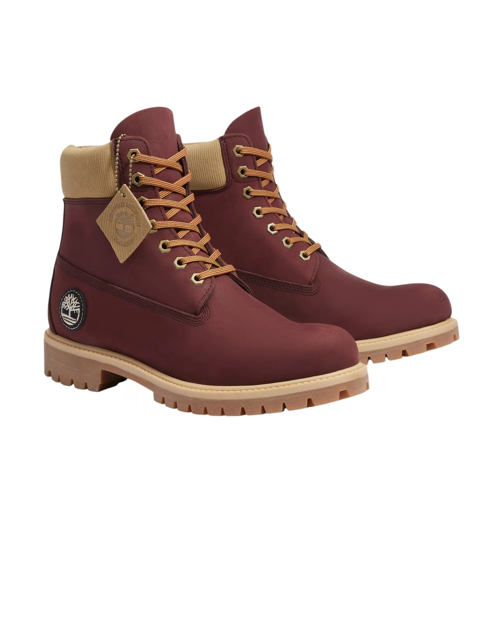 Timberland Premium 6-Inch Boot - Burgundy Nubuck - Image 4