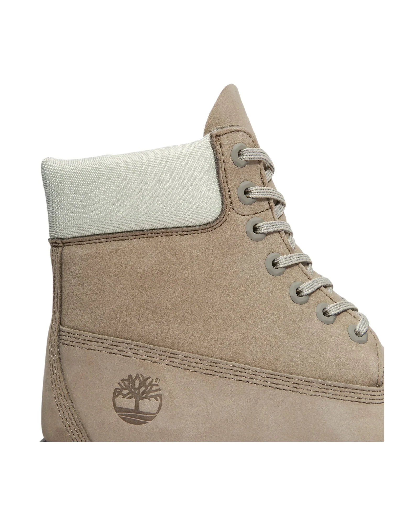 Timberland Premium 6-Inch Boot - Medium Grey Nubuck w/ Light Green - Image 6