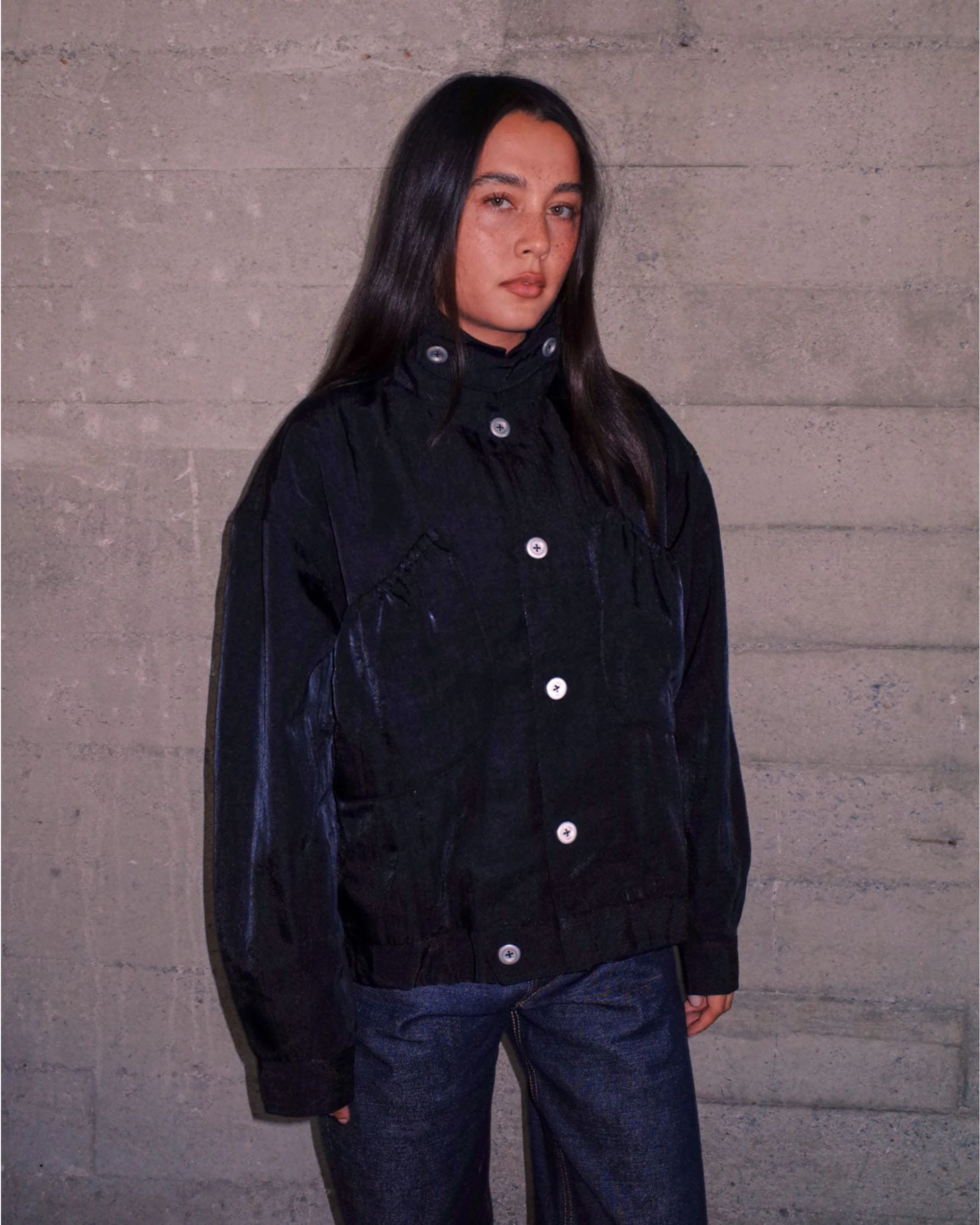 Titan Bomber Jacket - Black - Image 5