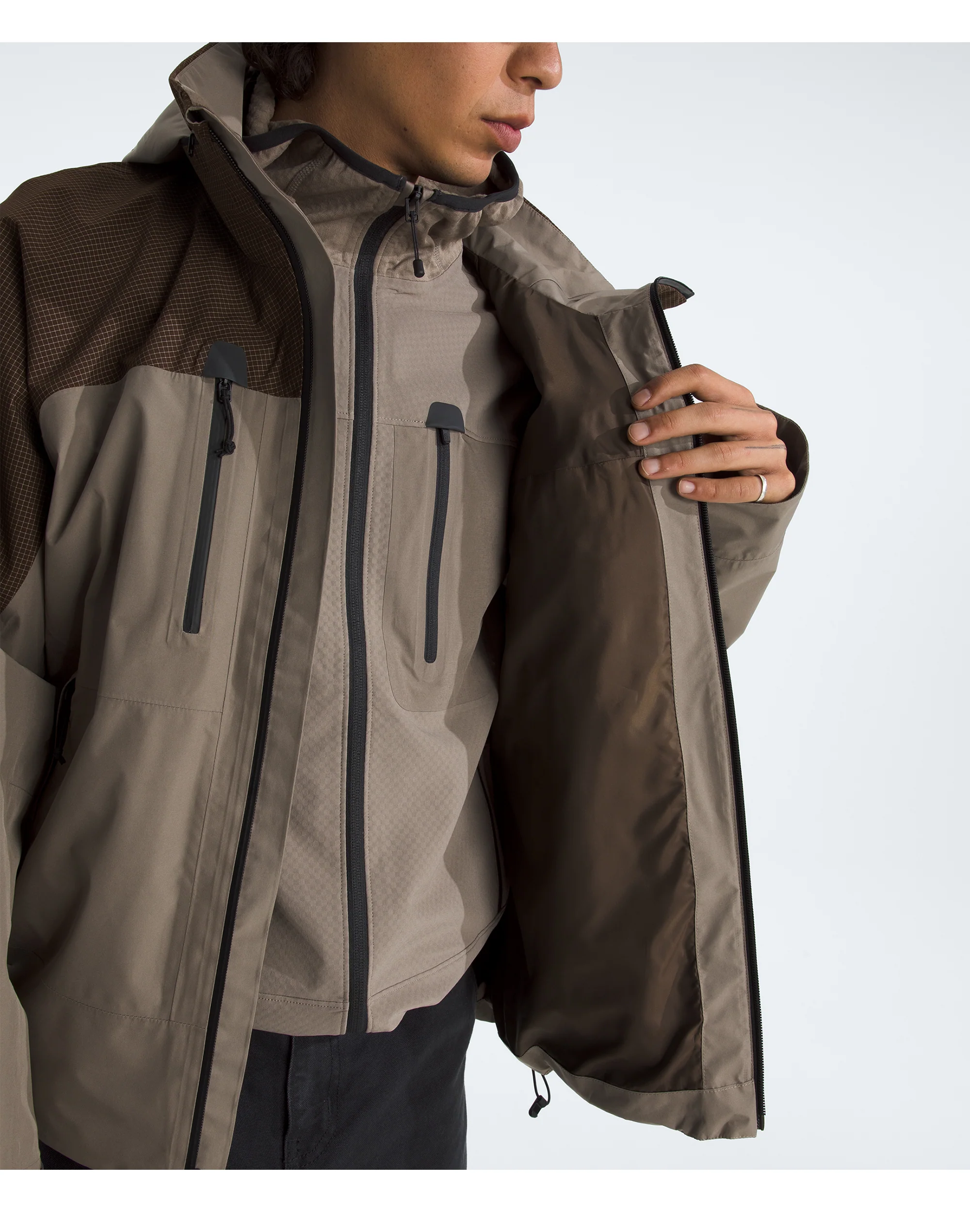 Men's HKe Devils Thumb GORE-TEX Jacket - Brown - Image 9