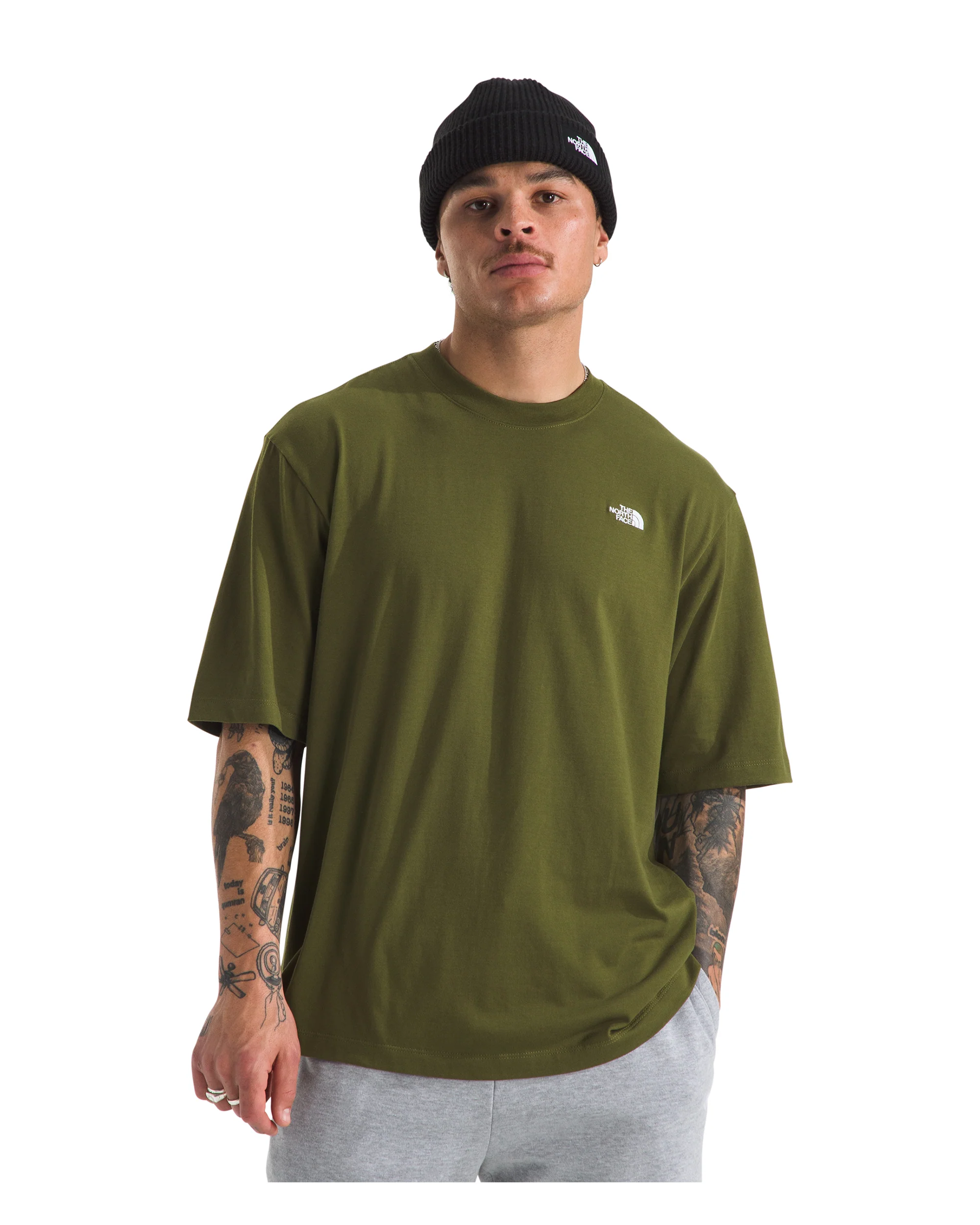 Men's Essential Simple Dome Oversized Tee - Green