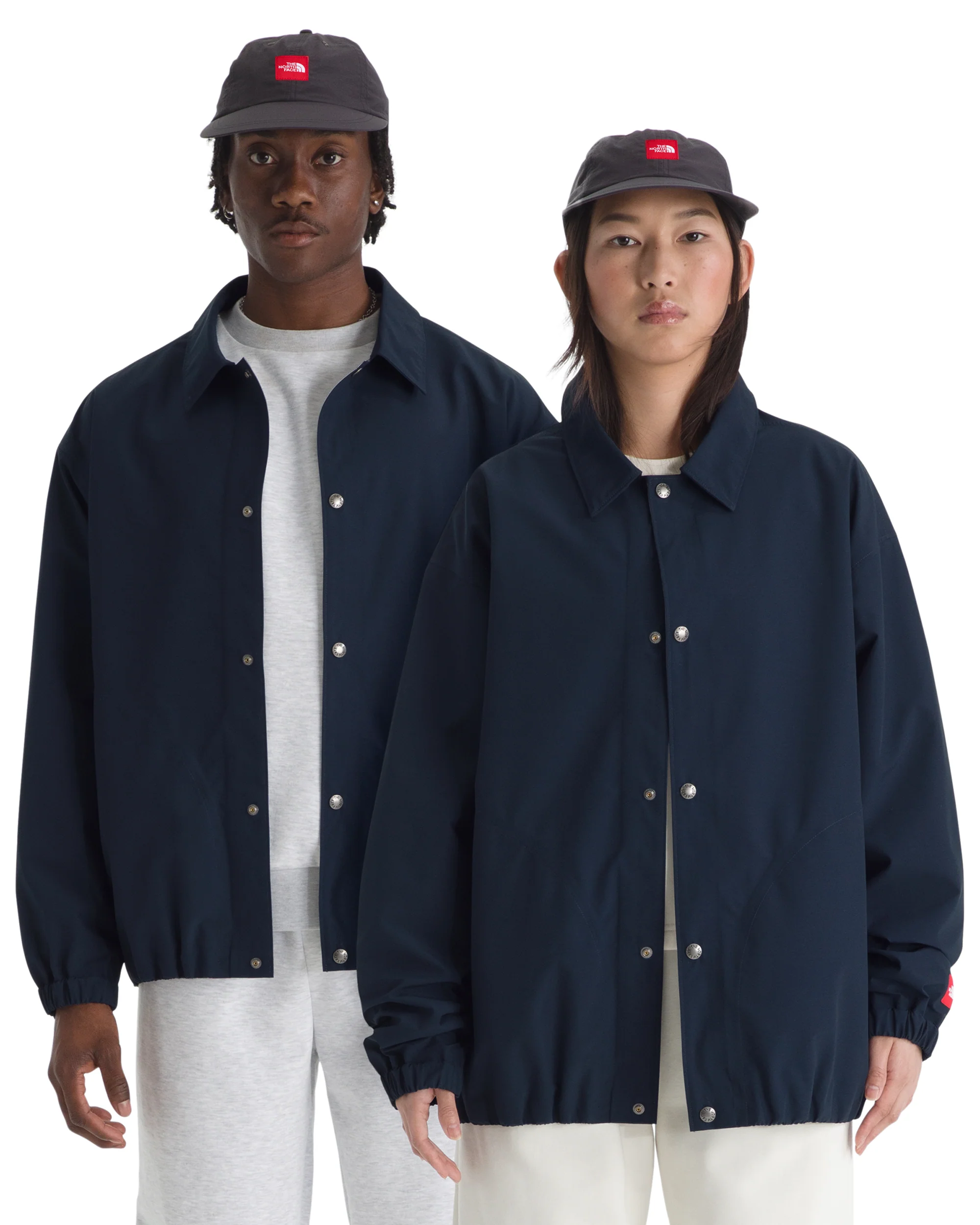 TNF M RED BOX DRYVENT COACHES JACKET NAVY - Image 2