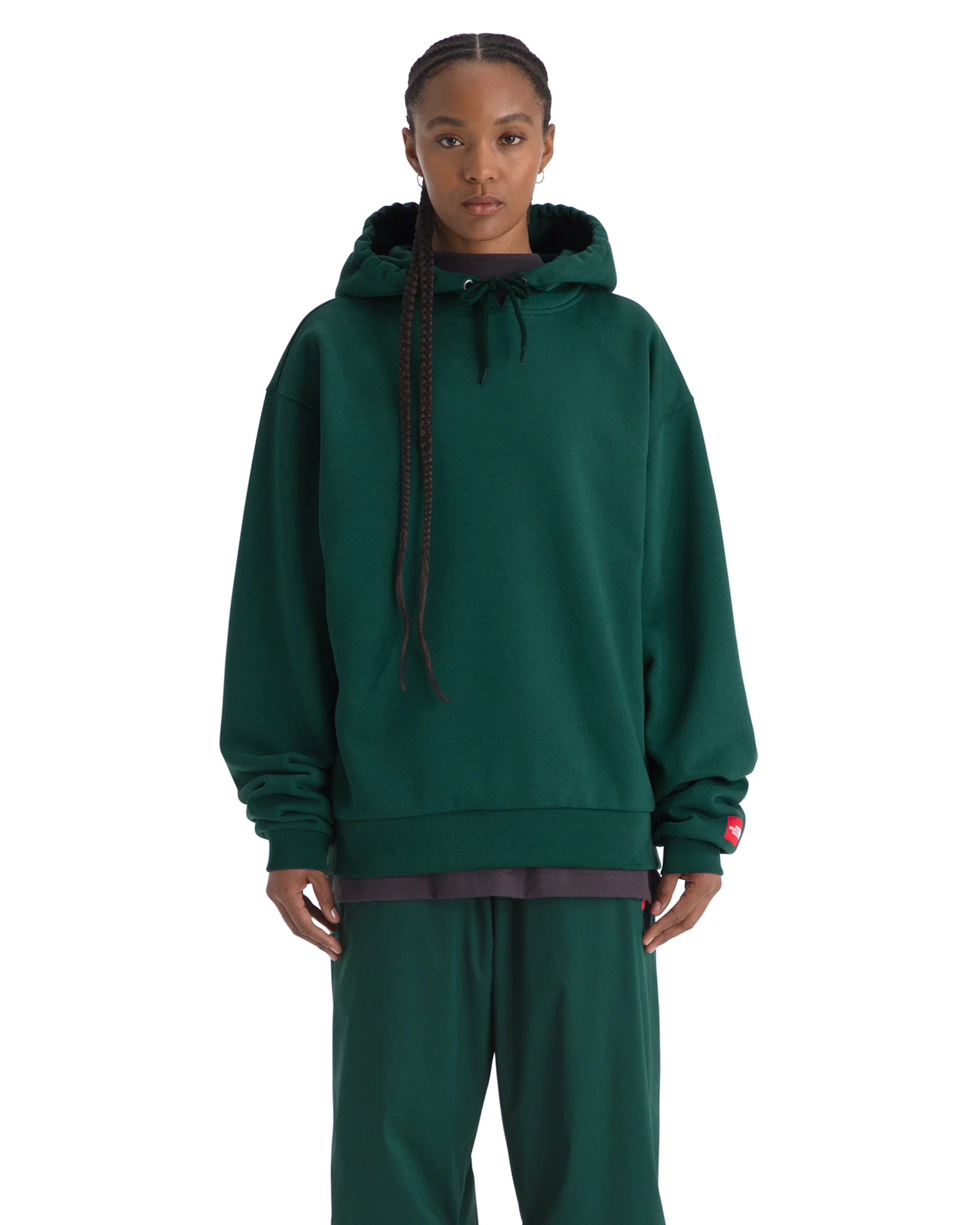 TNF M RED BOX HOODIE GREEN - Image 3