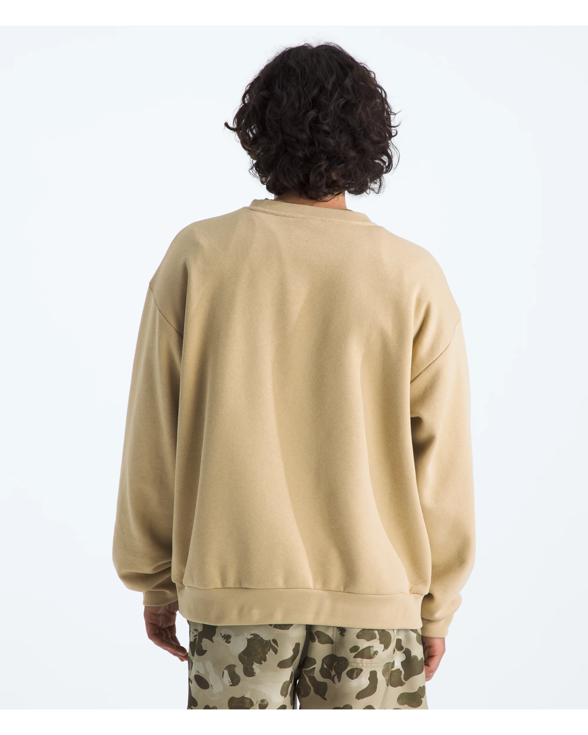 TNF MEN'S EVOLUTION SIMPLE DOME OVERSIZED CREW - KHAKI - Image 2