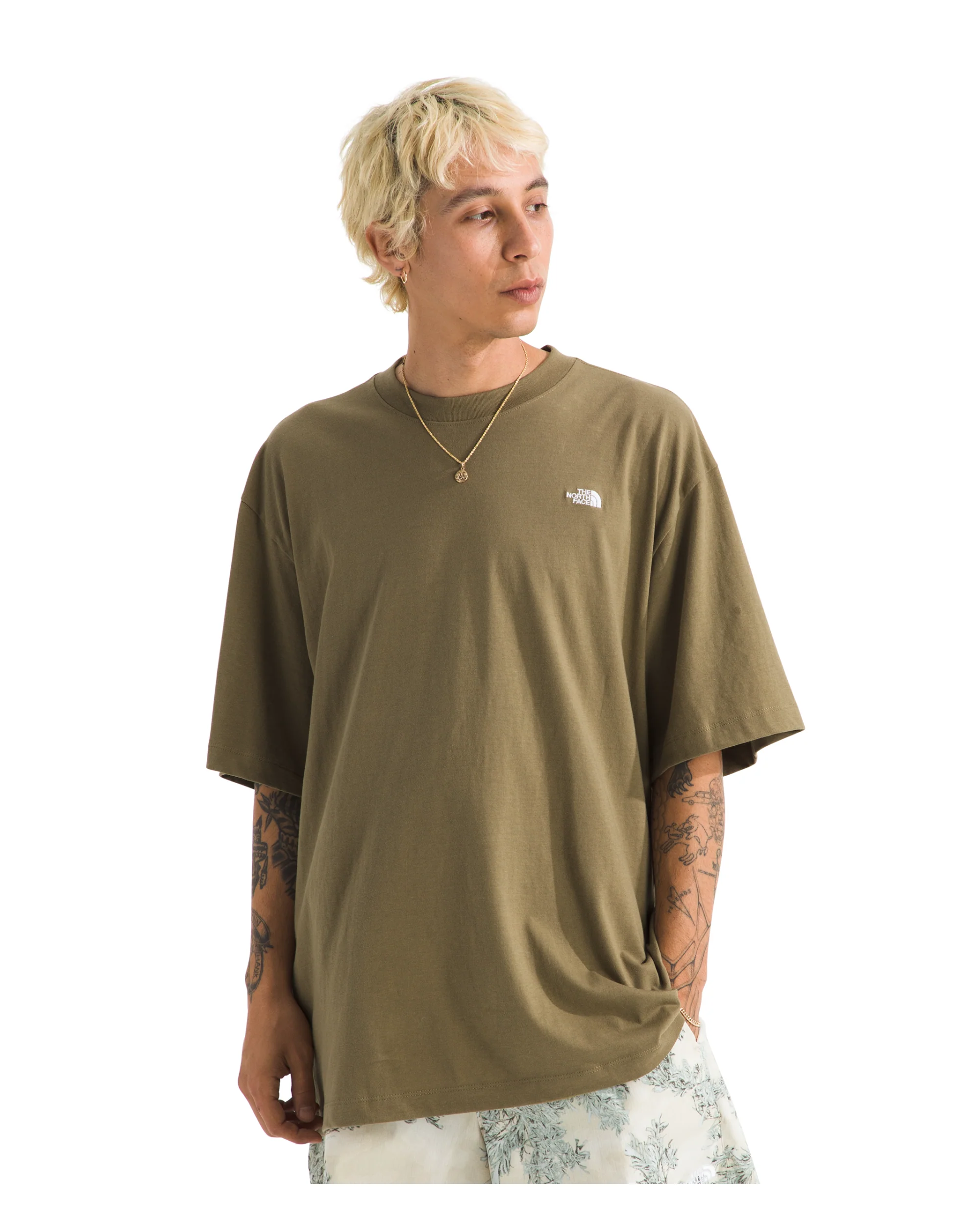 MEN'S TNF™ ESSENTIAL SIMPLE DOME OVERSIZED SHORT-SLEEVE TEE - CEDAR