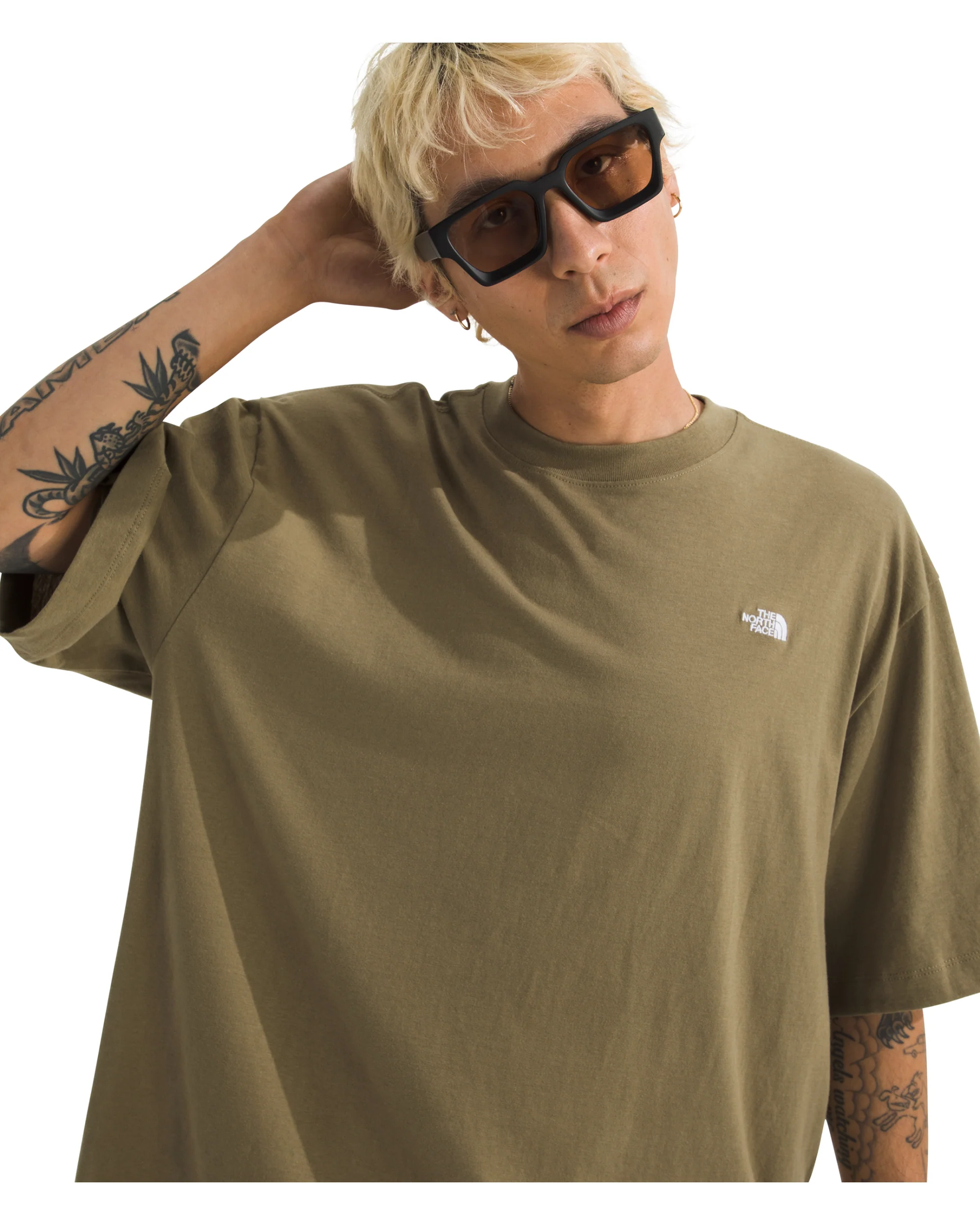 MEN'S TNF™ ESSENTIAL SIMPLE DOME OVERSIZED SHORT-SLEEVE TEE - CEDAR - Image 3