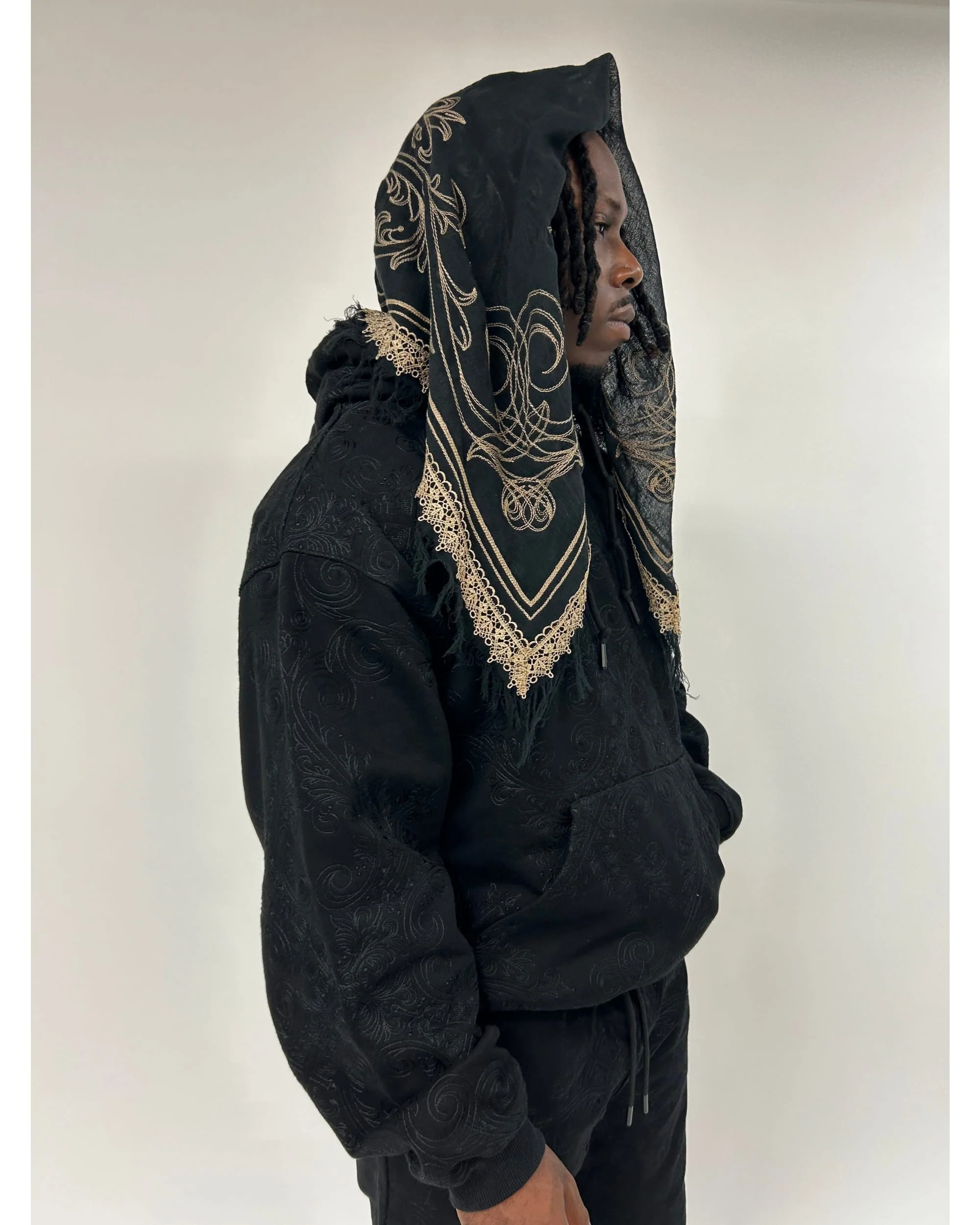 TRANCE HOODIE - BLACK - Image 3