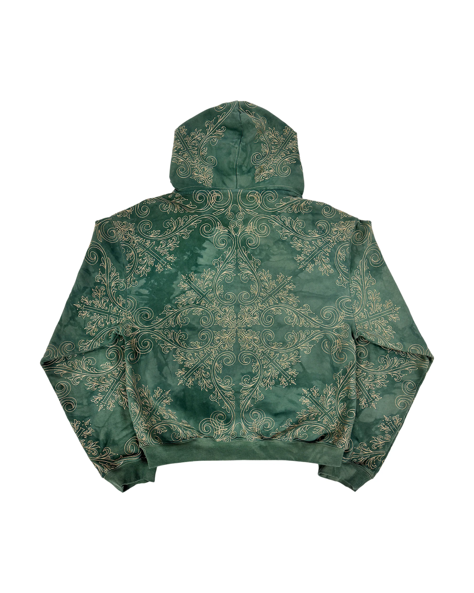 TRANCE HOODIE (GREEN & GOLD) - Image 5