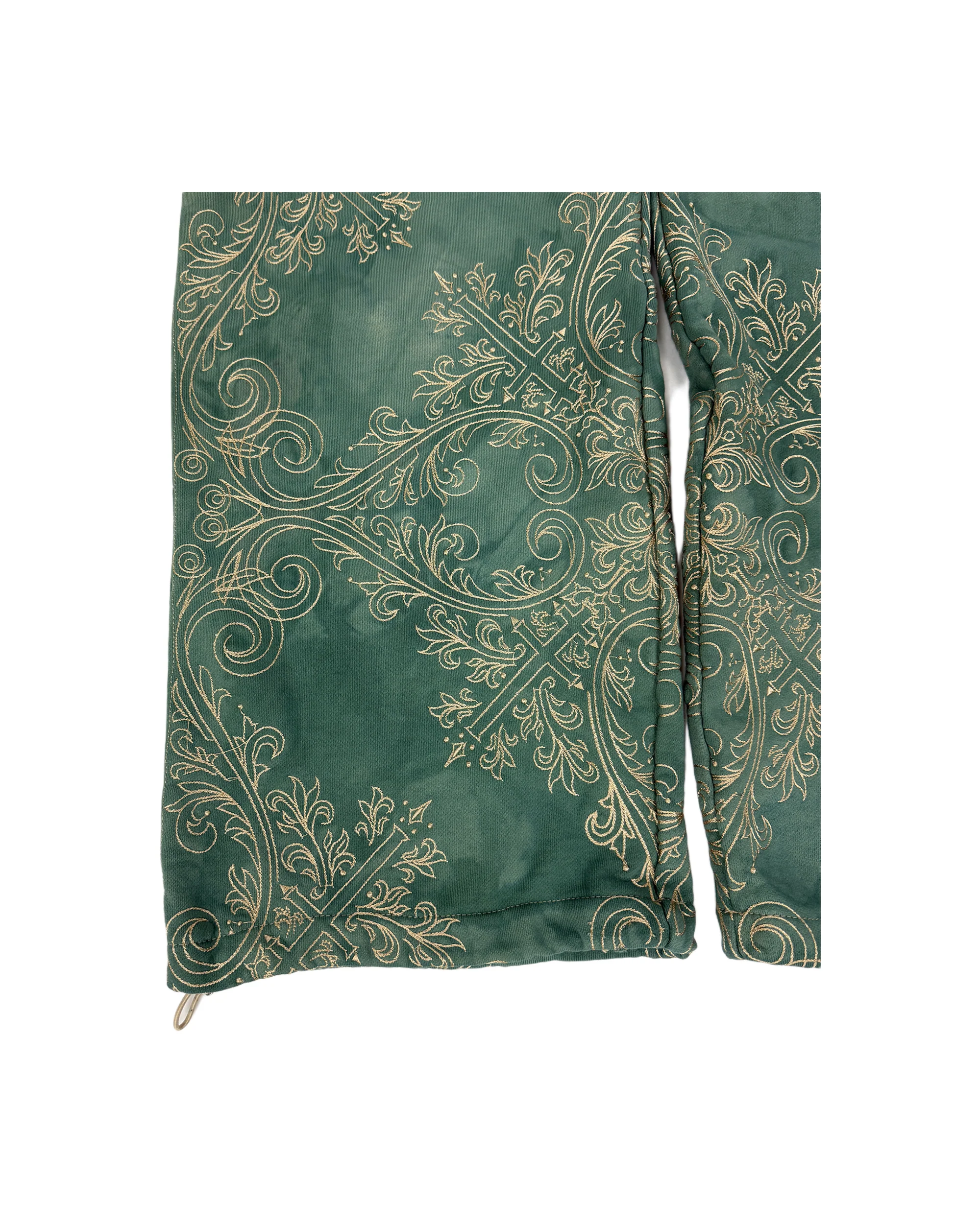 TRANCE SWEATPANTS (GREEN & GOLD) - Image 2