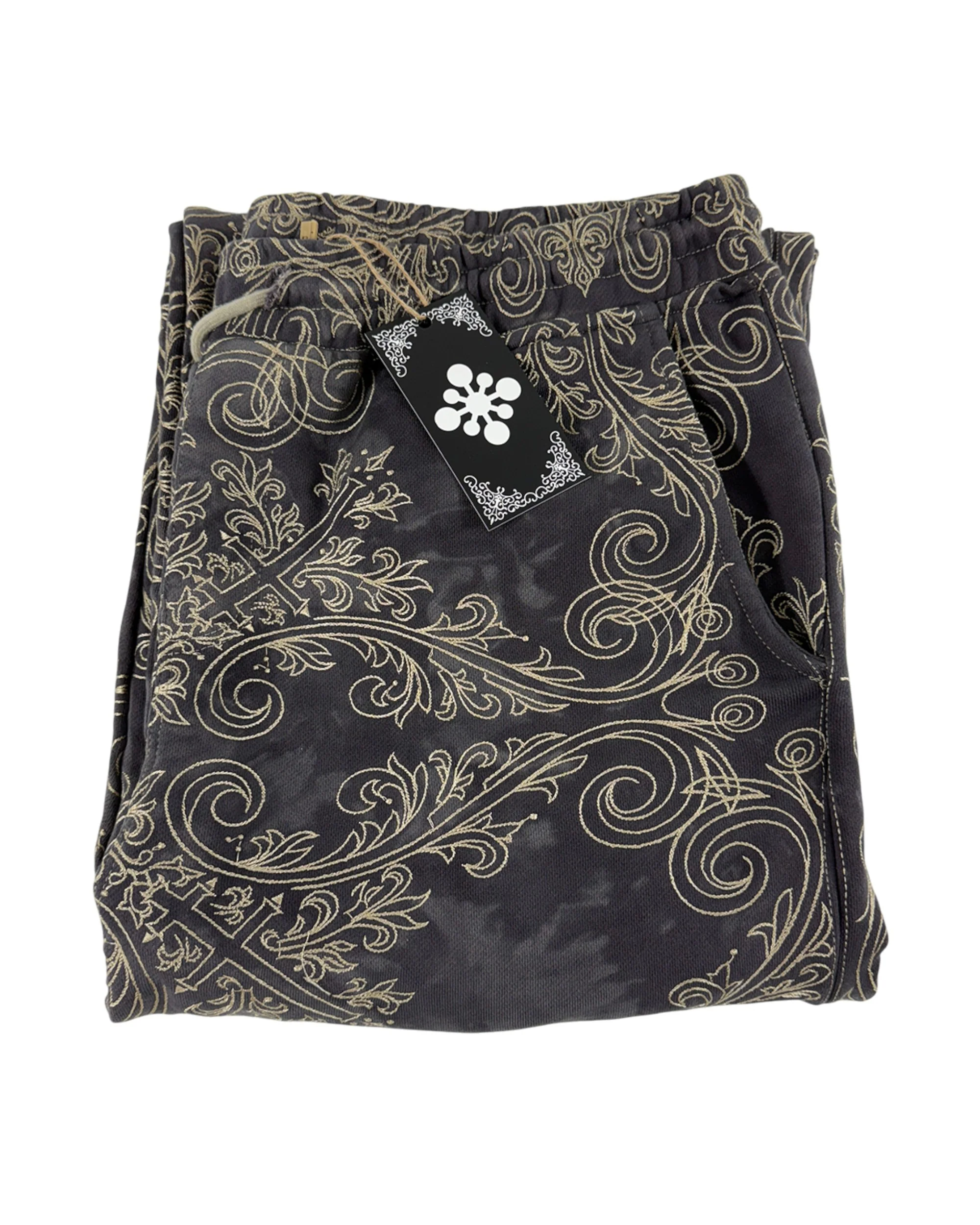 TRANCE SWEATPANTS (OBSIDIAN & GOLD) - Image 5