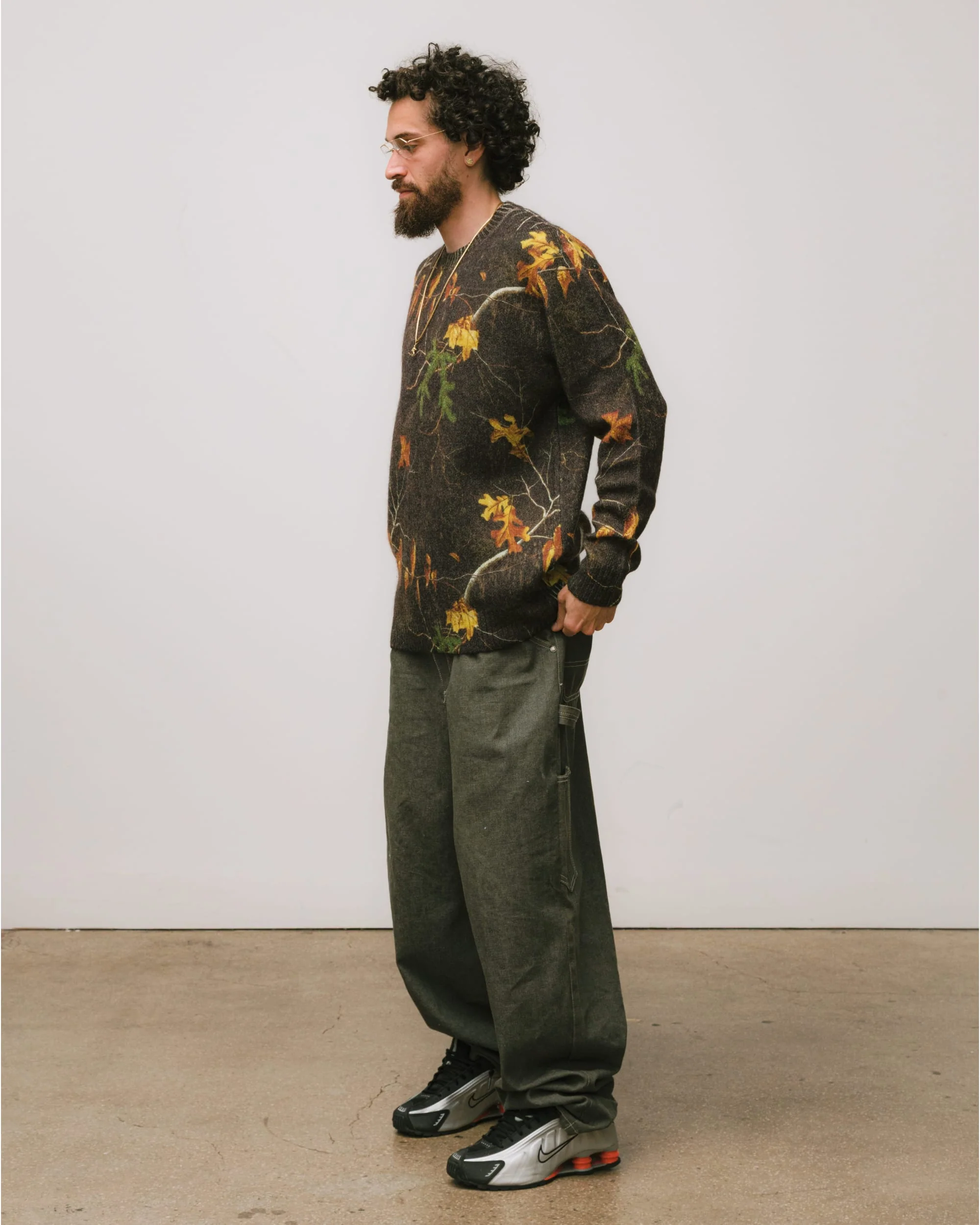 Tree Camo Mohair Sweater - Image 3