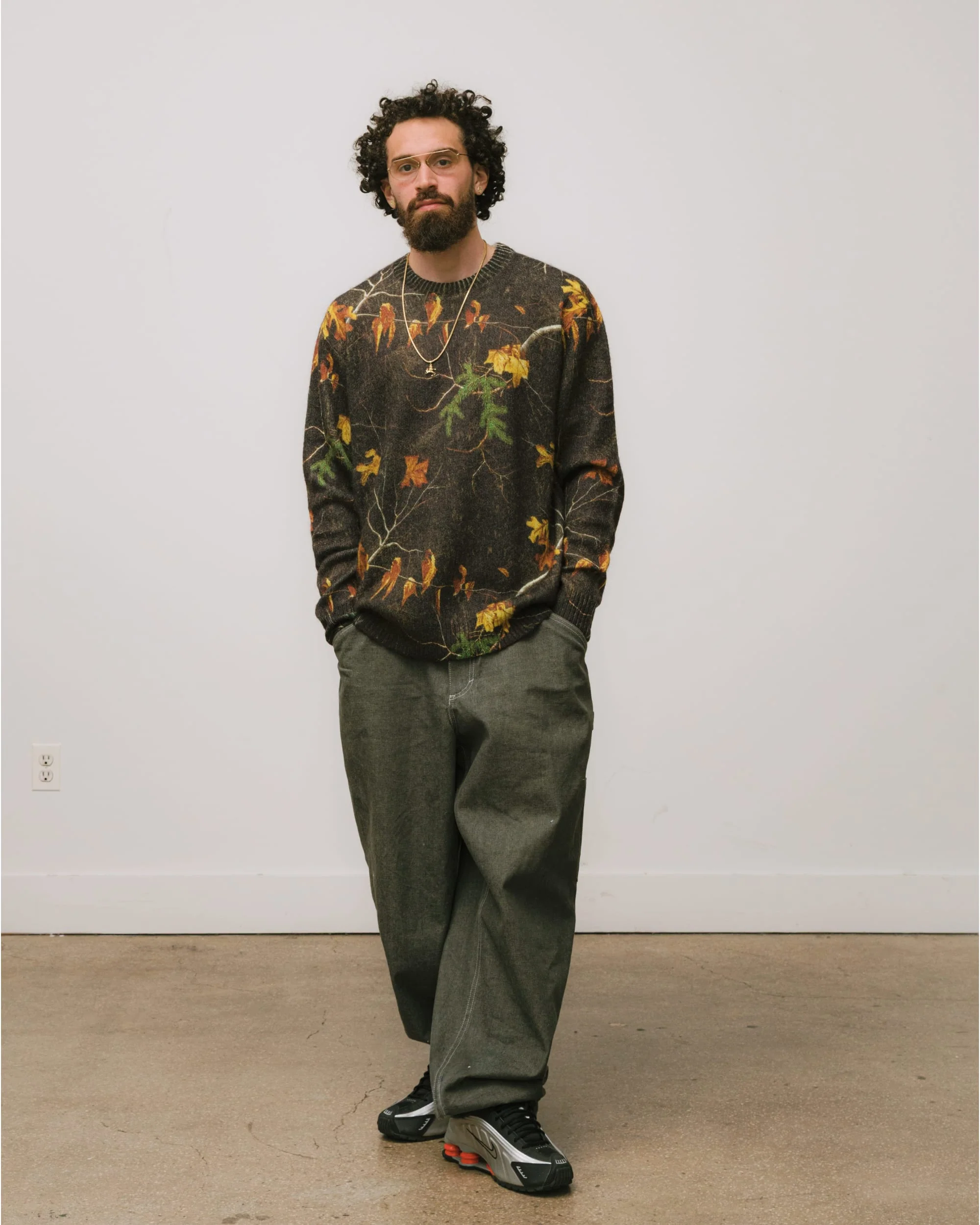 Tree Camo Mohair Sweater - Image 4
