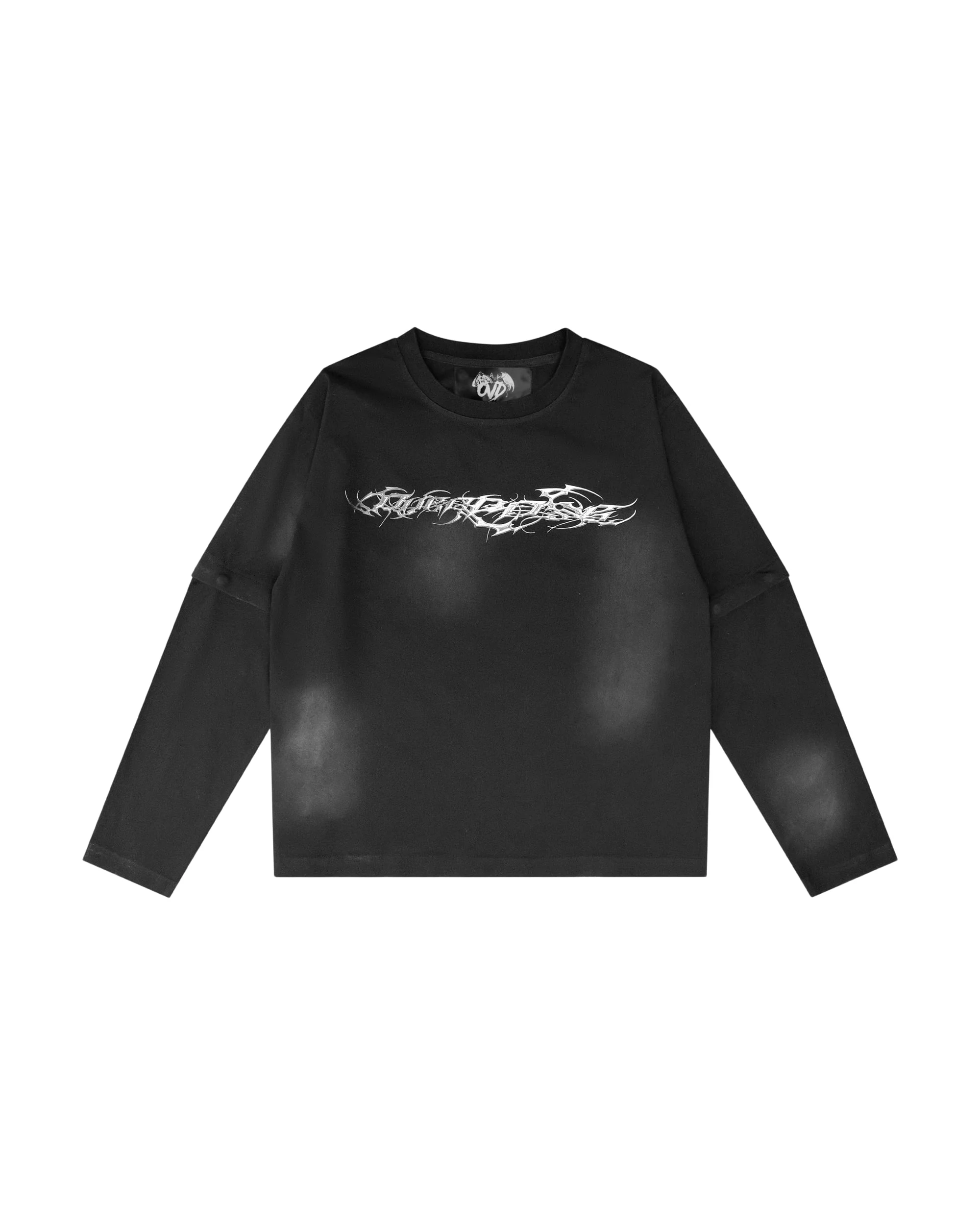 "TRIBAMETAL" LOGO TRNSFRMR L/S - ONYX