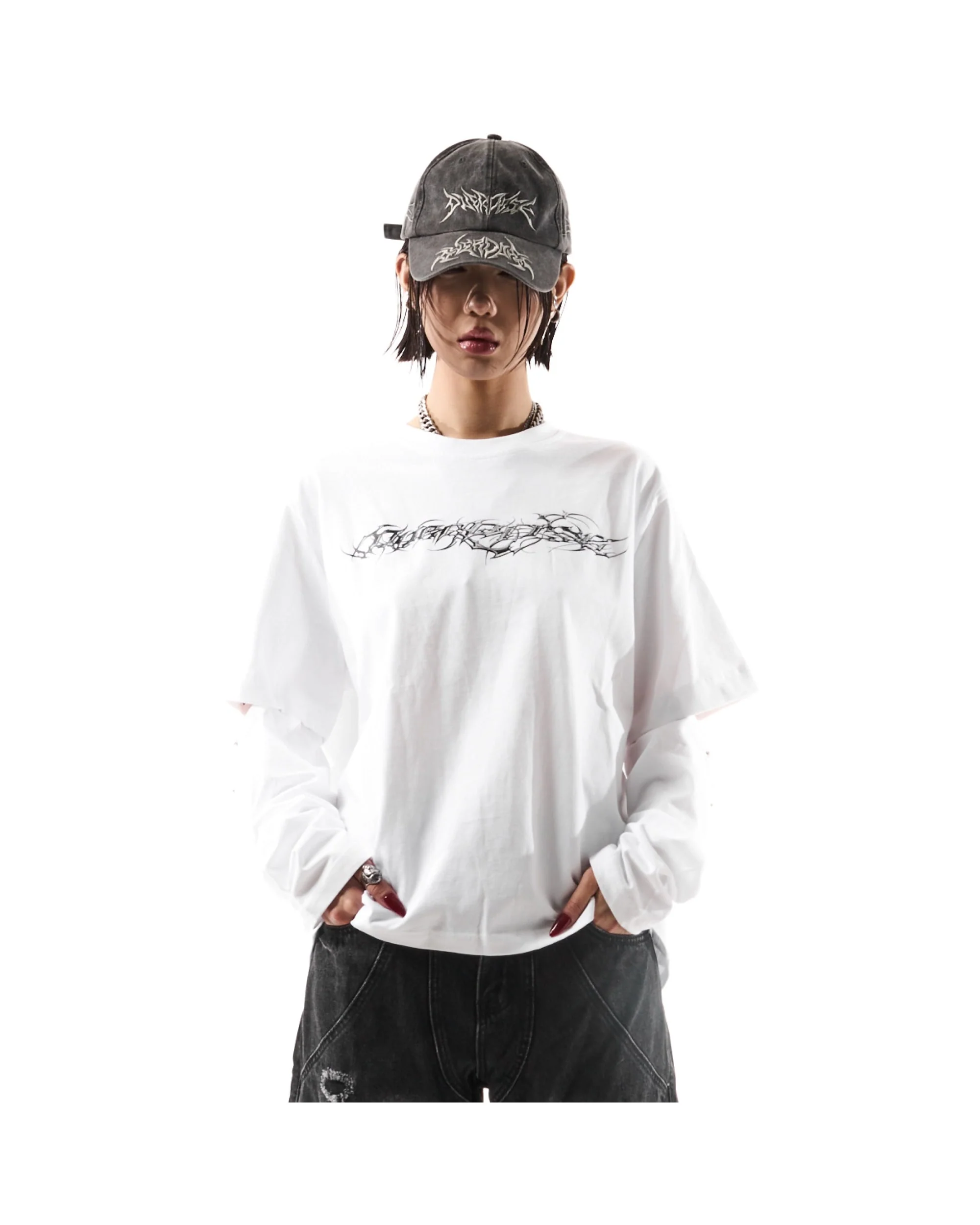 "TRIBAMETAL" LOGO TRNSFRMR L/S - ONYX - Image 5