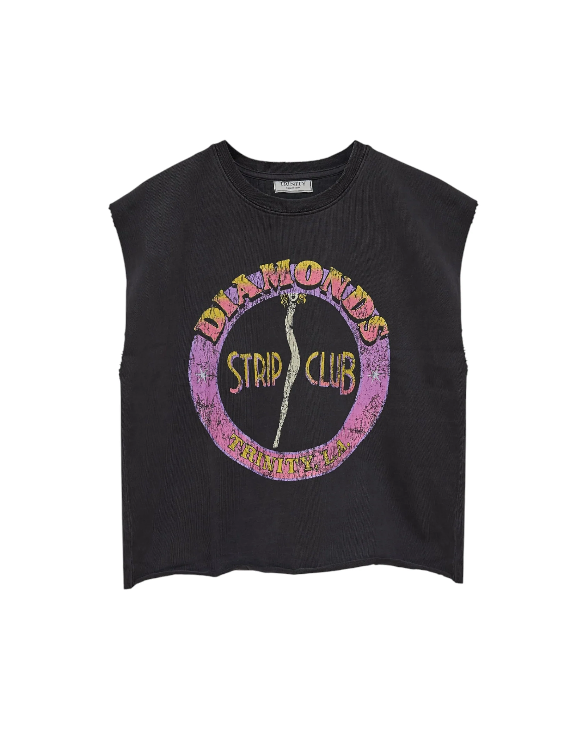 Trinity Diamonds Sleeveless - Off Black