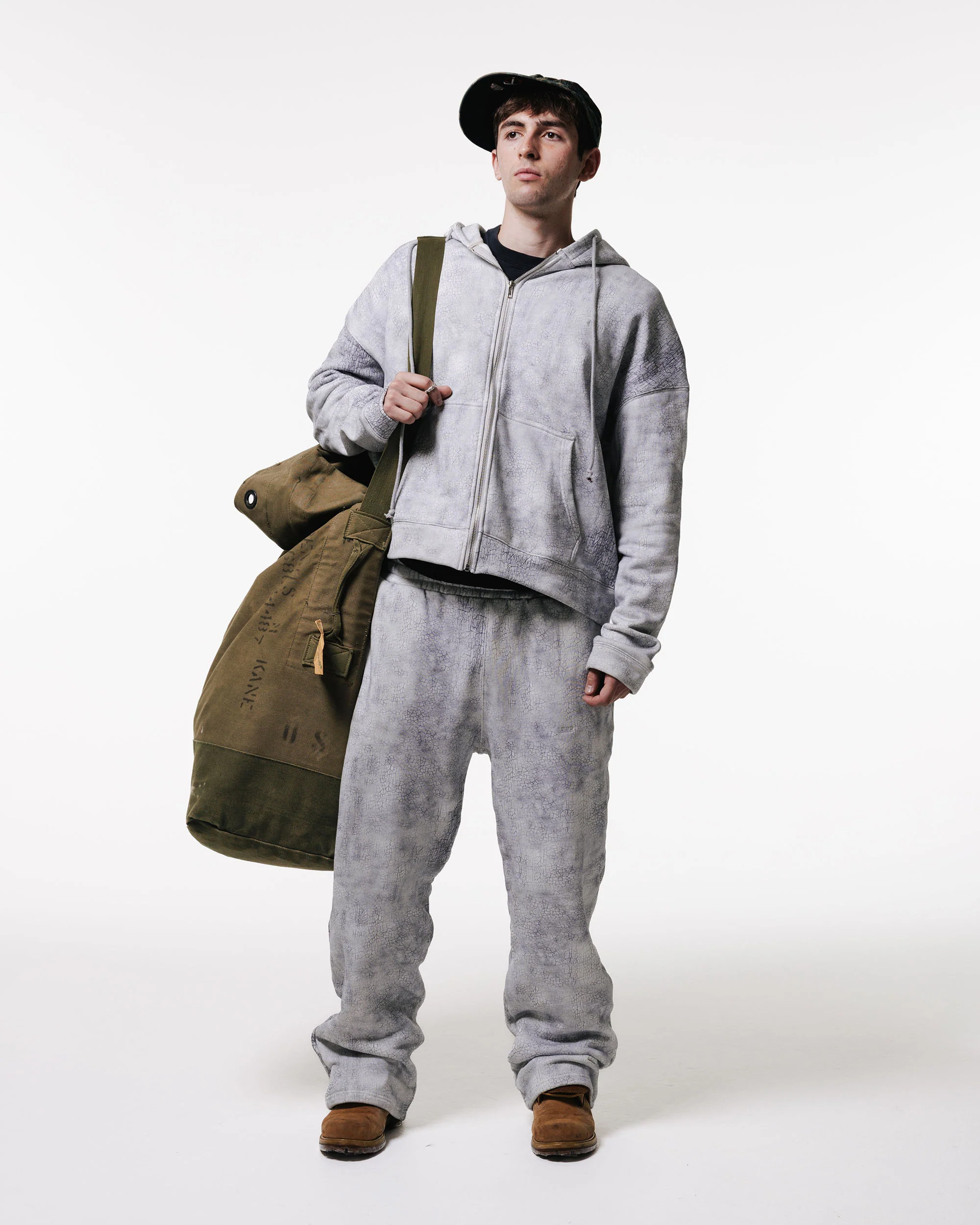 Trompe L'oeil Cracked Zip Up - Image 2
