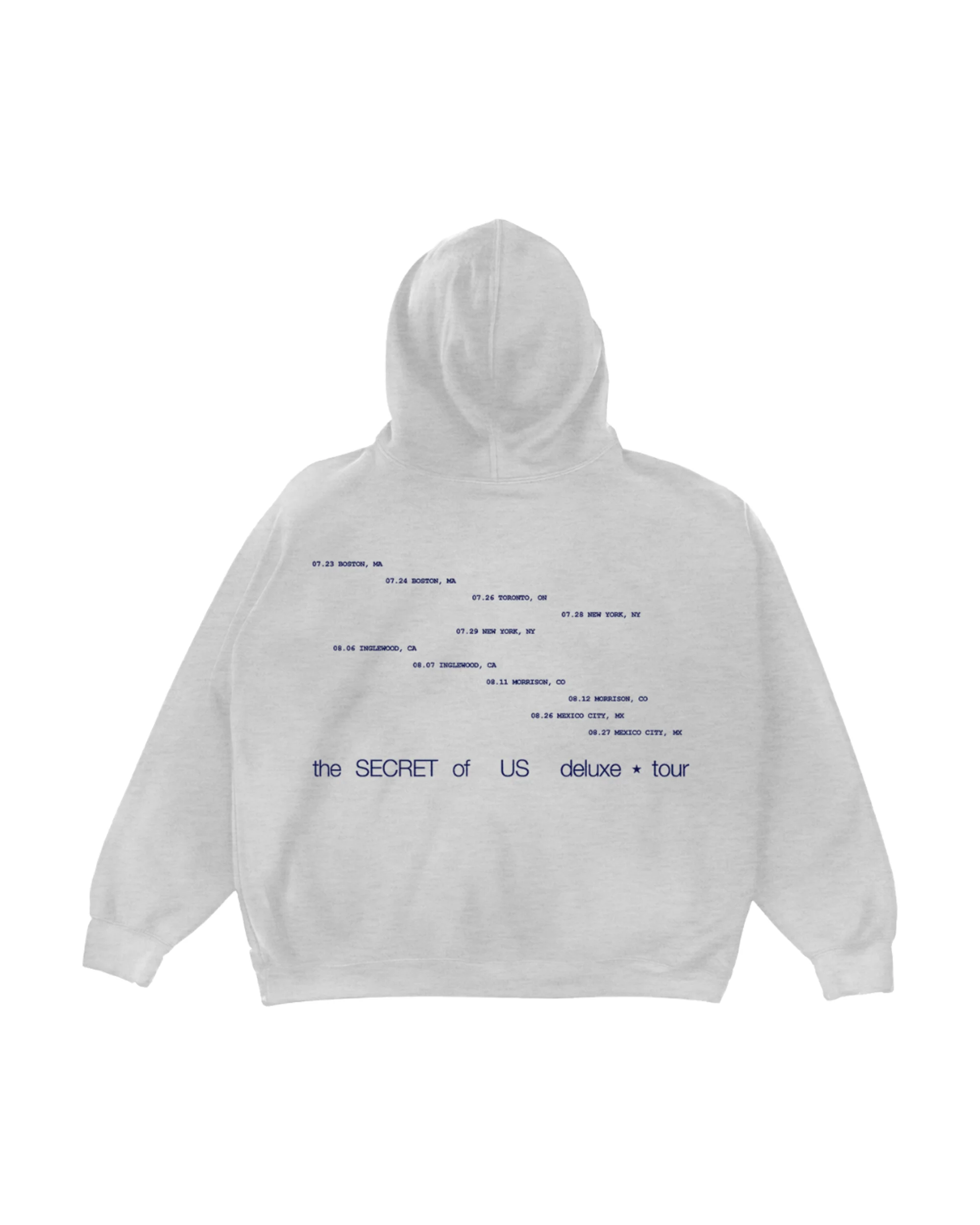 TSOU Deluxe Heather Grey Star Hoodie - Image 2