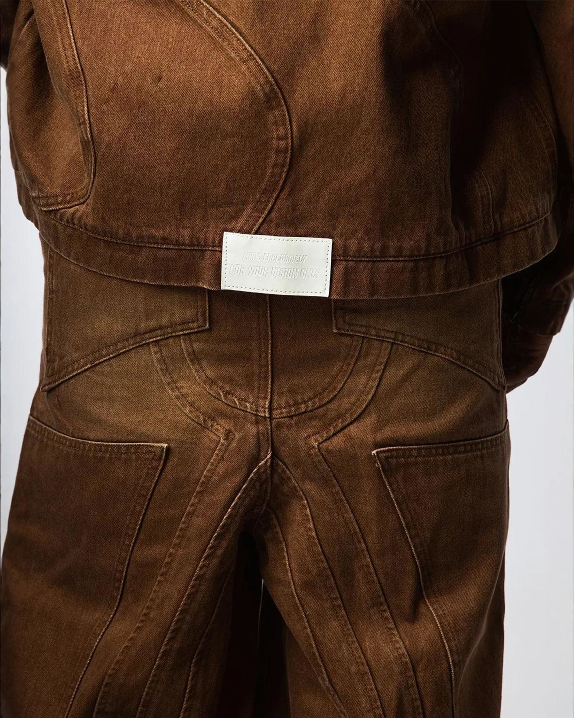 "TWIST OF FATE" WORK JACKET (BROWN) - Image 4
