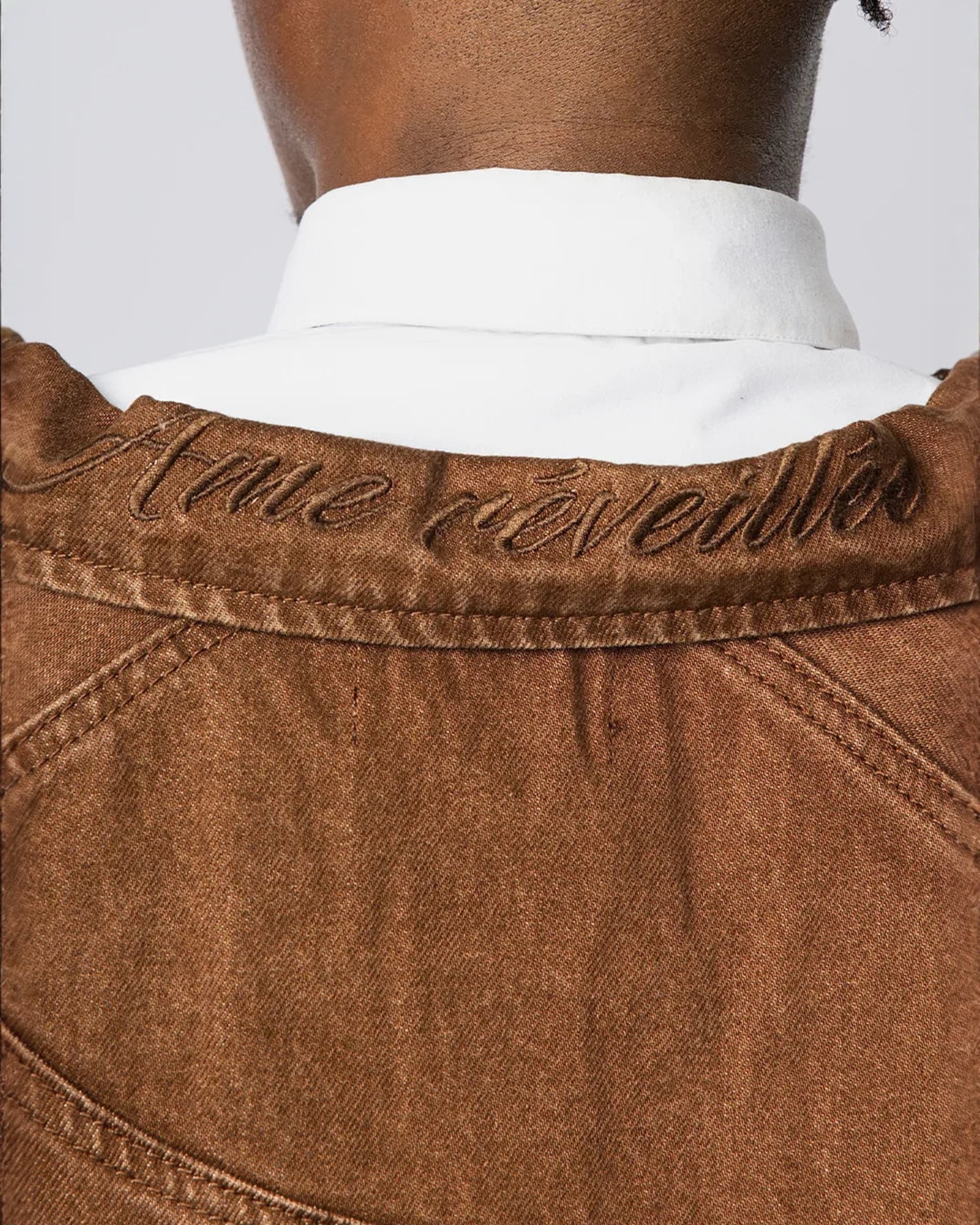 "TWIST OF FATE" WORK JACKET (BROWN) - Image 5