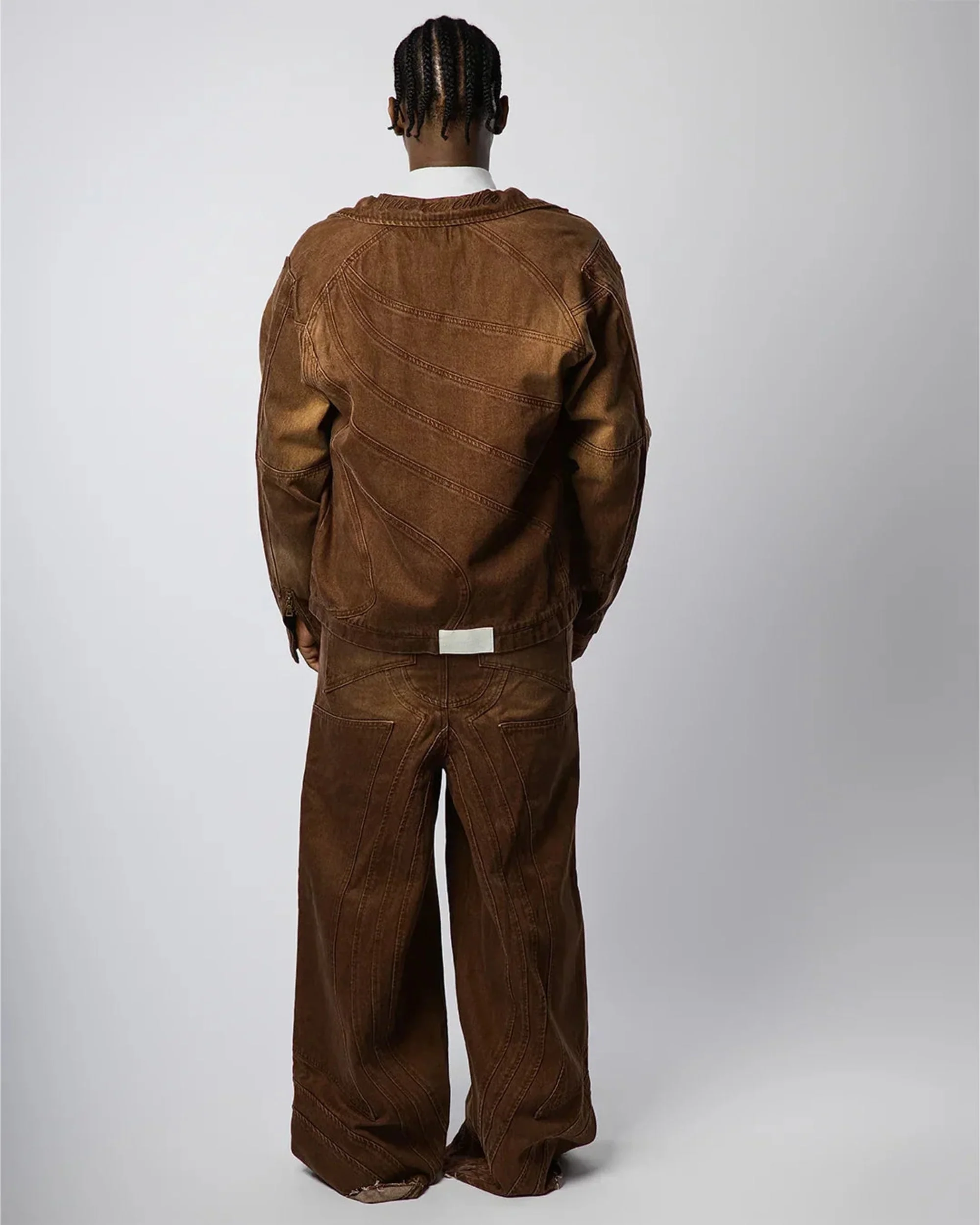 "TWIST OF FATE" WORK JACKET (BROWN) - Image 6