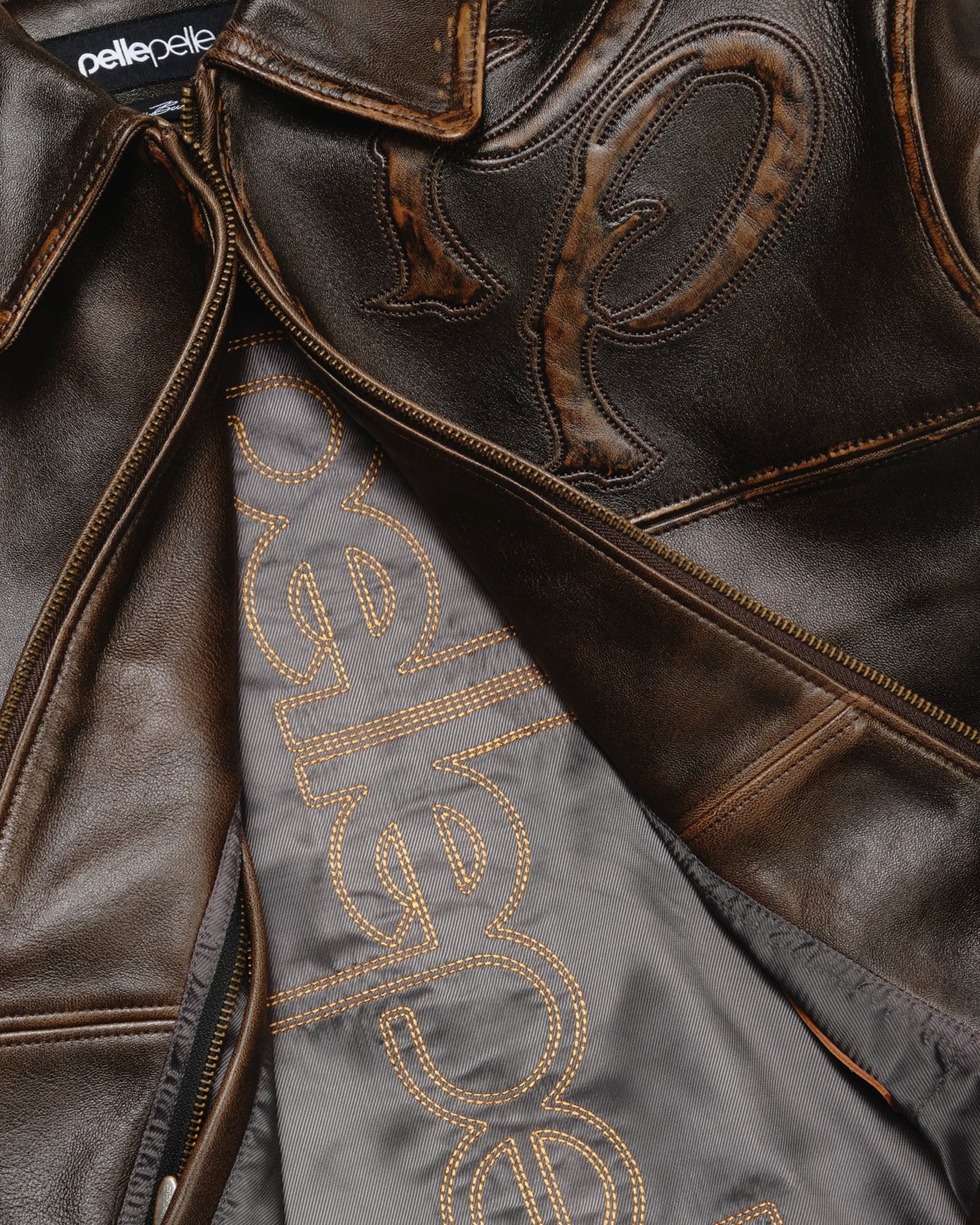 Two Tone Pelle Pelle Jacket - Image 11