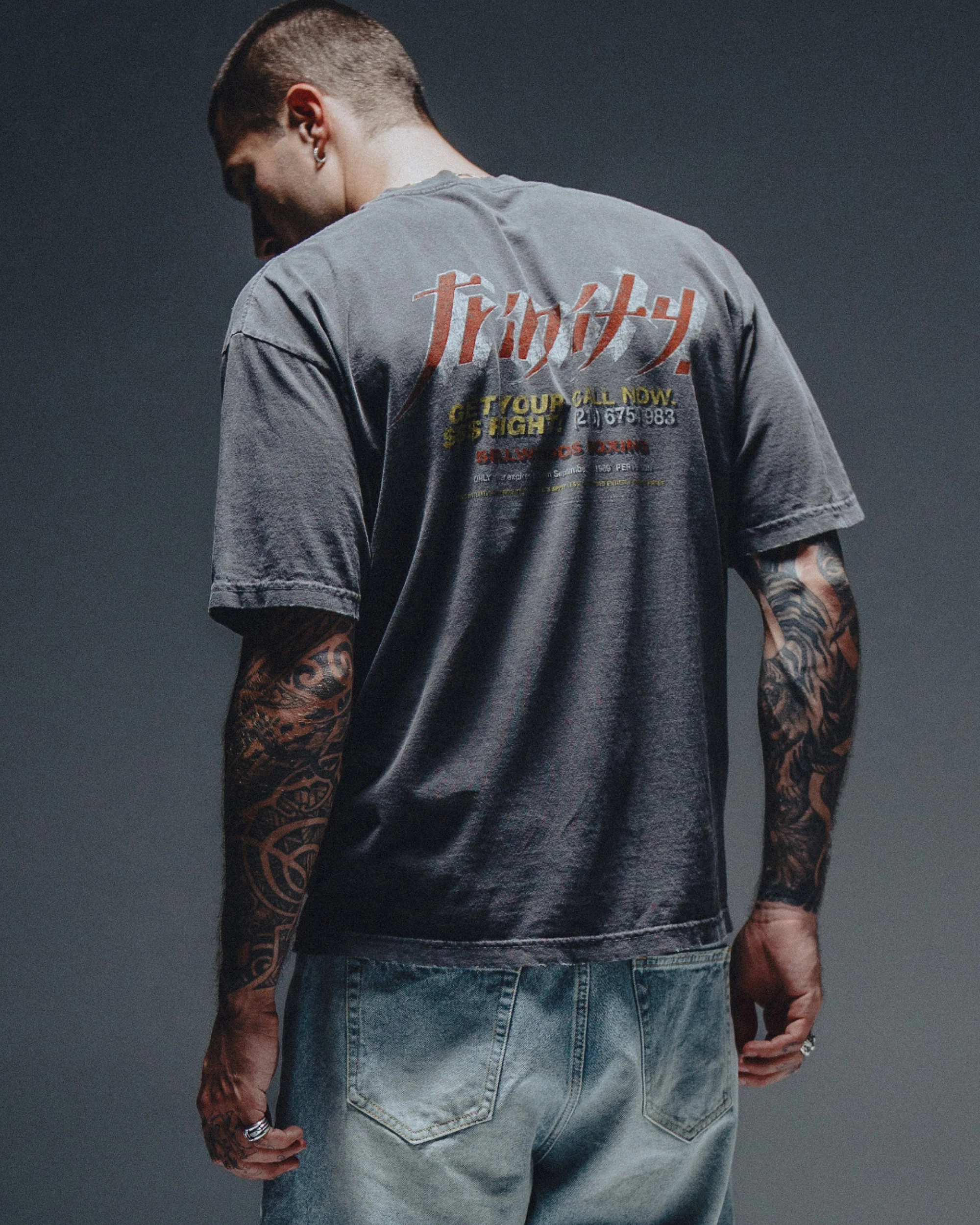 Tyson $$$ Tee - Charcoal - Image 4