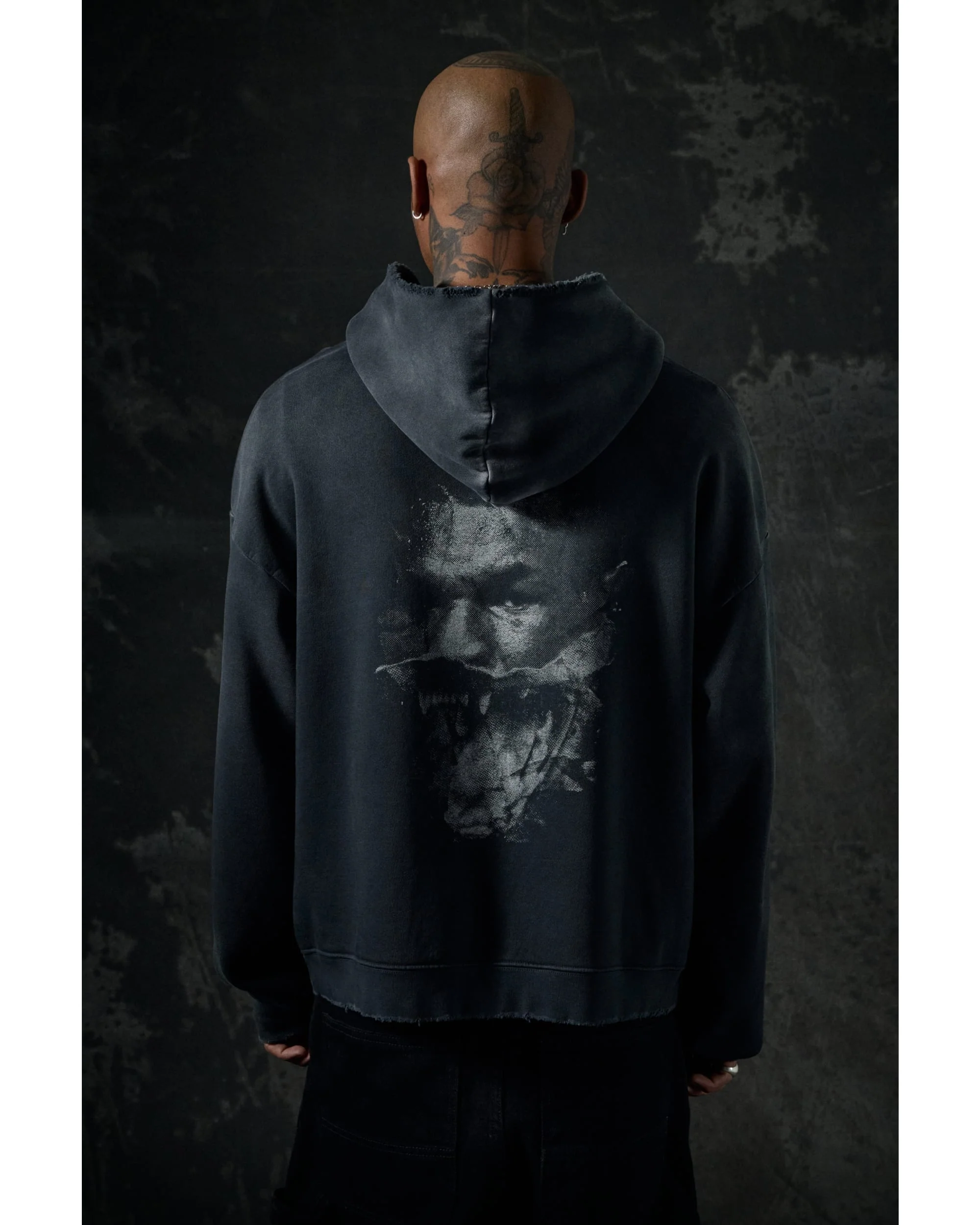 Tyson Zip Hoodie - Vintage Black - Image 5
