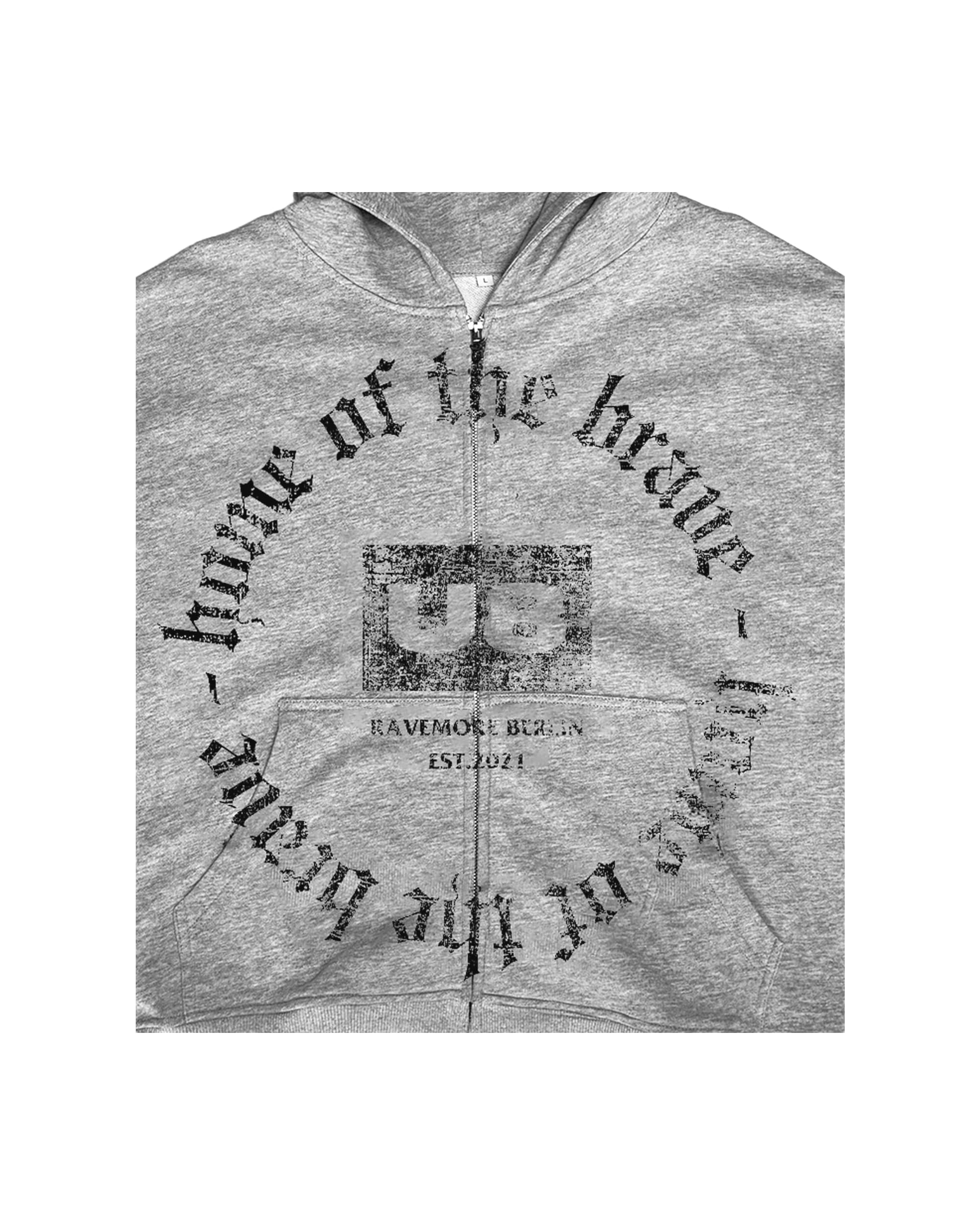 U8 HOME OF THE BRAVE - ZIP HOODIE | UNISEX - Image 5