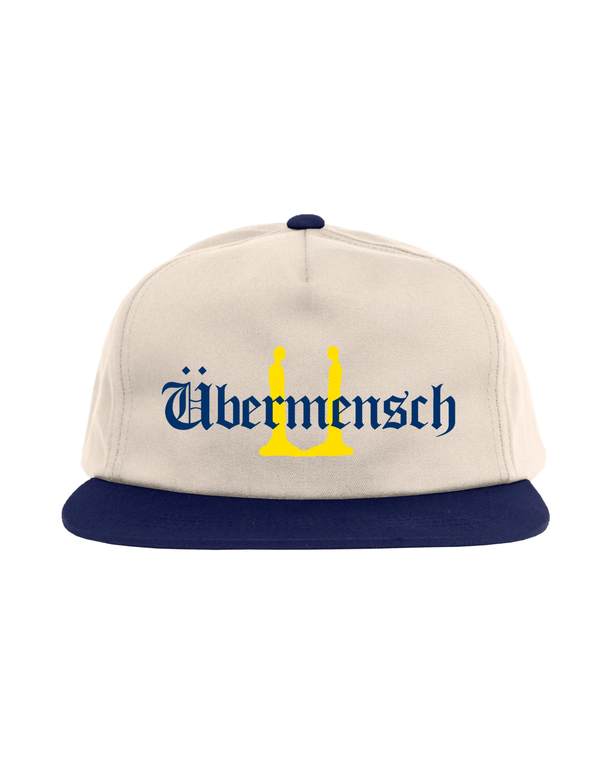 Übermensch Unstructured Snapback Hat (Natural/Navy)