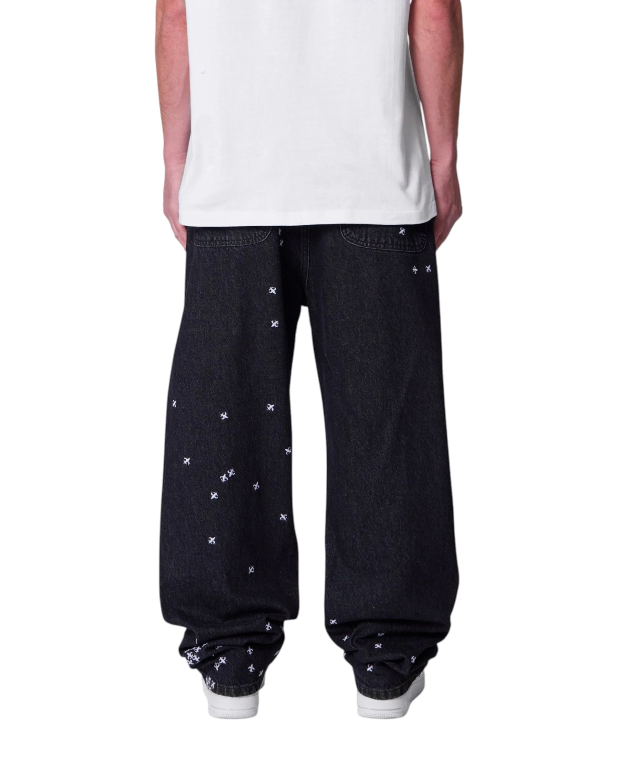 Ultra Baggy Le Fleur Denim - Black - Image 3