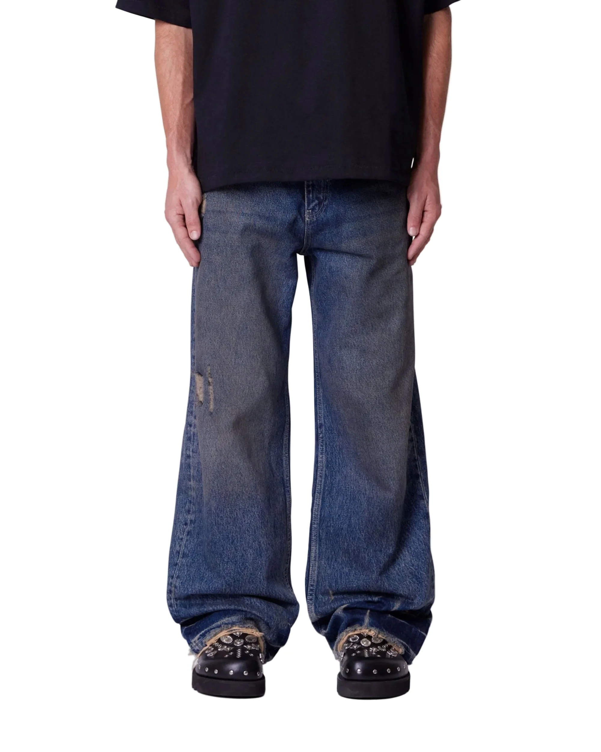 Ultra Baggy Oil Denim - Medium Blue