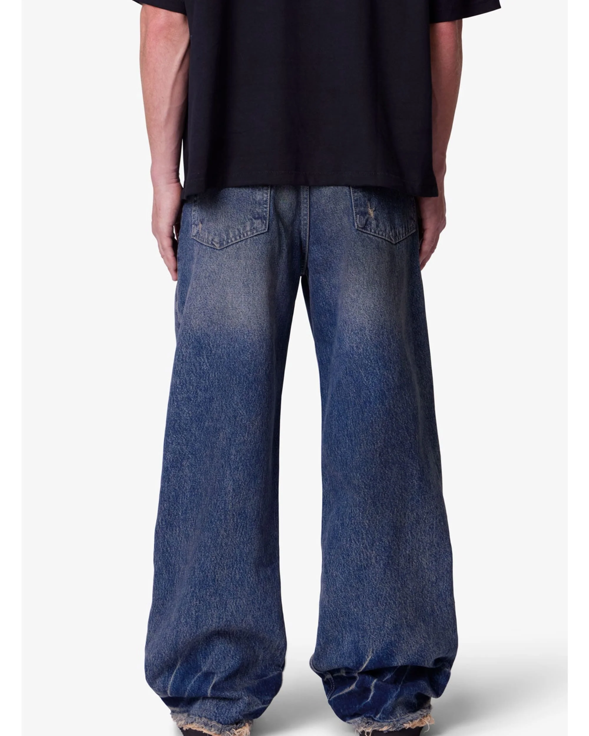 Ultra Baggy Oil Denim - Medium Blue - Image 5