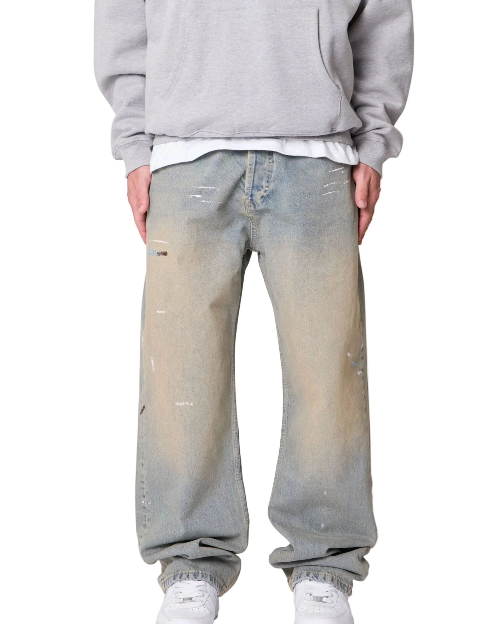 Ultra Baggy Painter Denim - Light Sand Washed Blue - Image 3